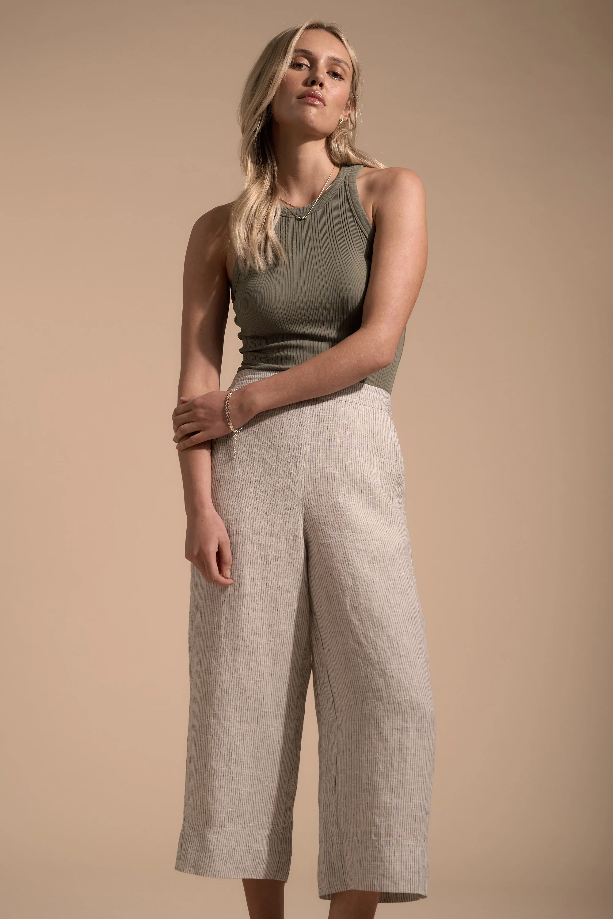 High Tide Linen Crop - Image 3
