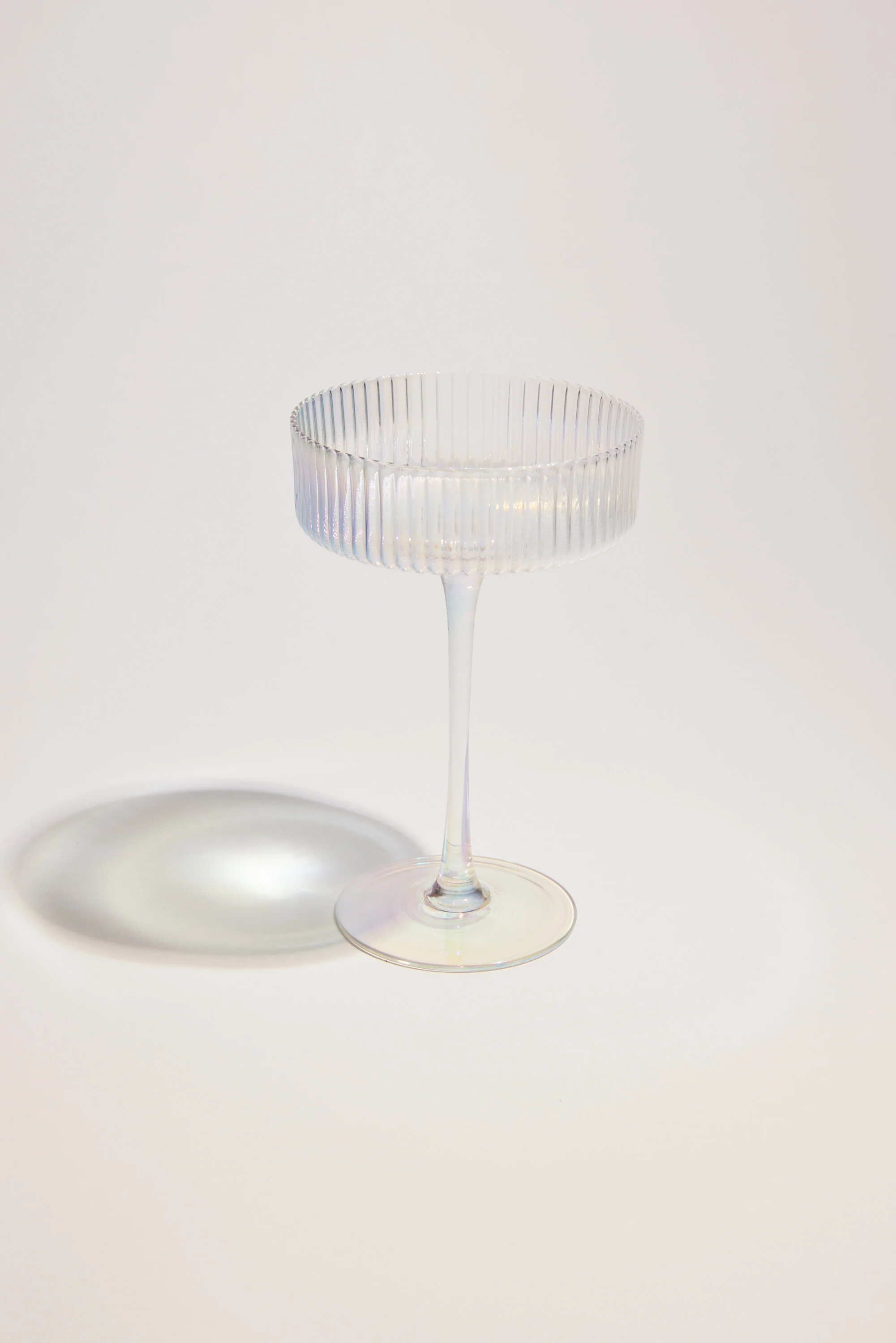 Homelab Iridescent Ribbed Cocktail Glass Set - Image 2