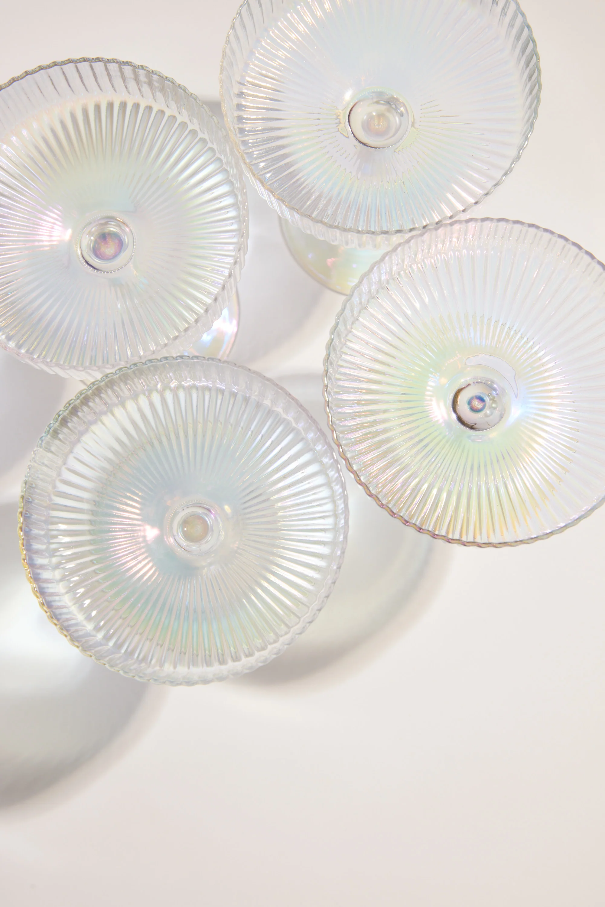 Homelab Iridescent Ribbed Cocktail Glass Set - Image 4