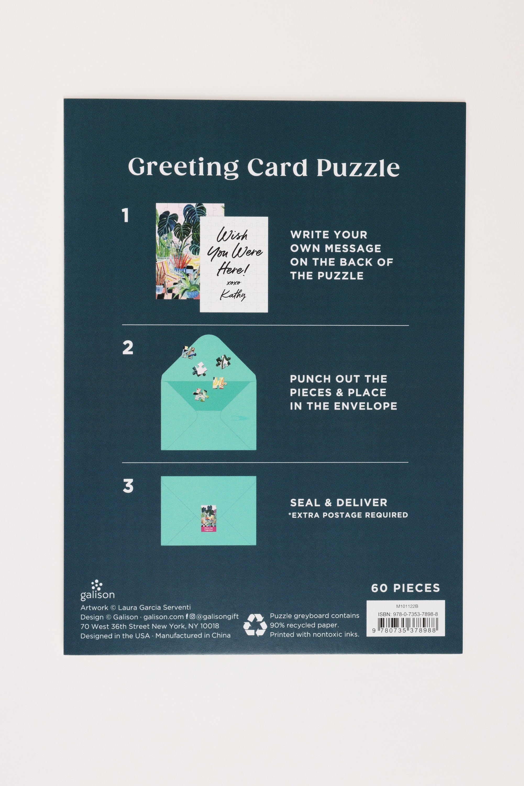 Houseplants Puzzle Greeting Card - Image 2