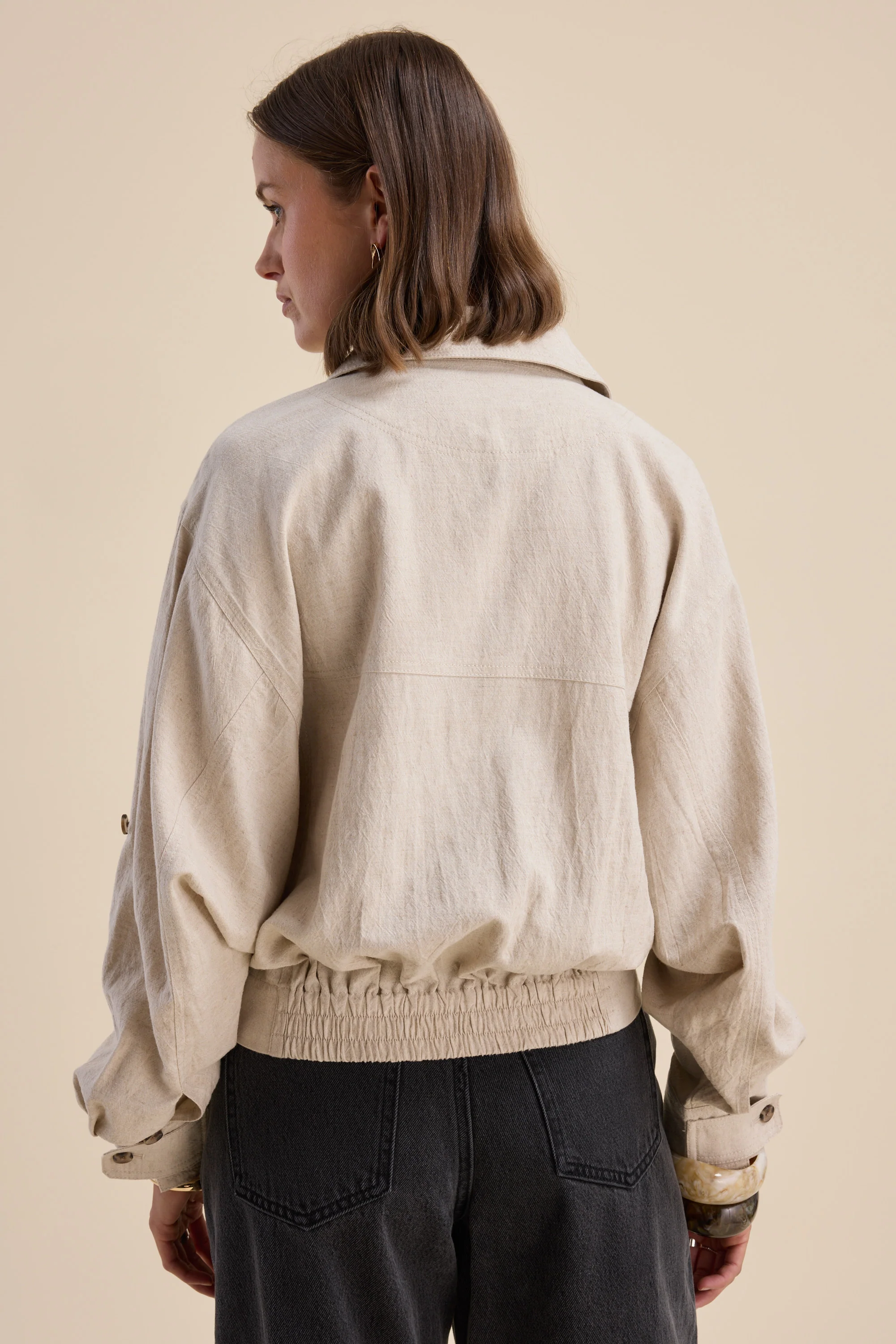 Hudson Gathered Hem Jacket - Image 8