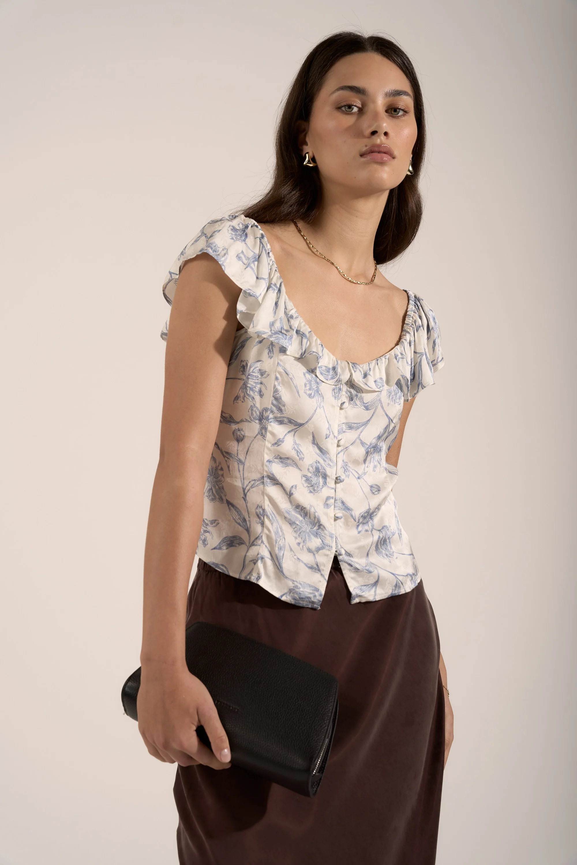 Ingrid Frill Detail Blouse - Image 5