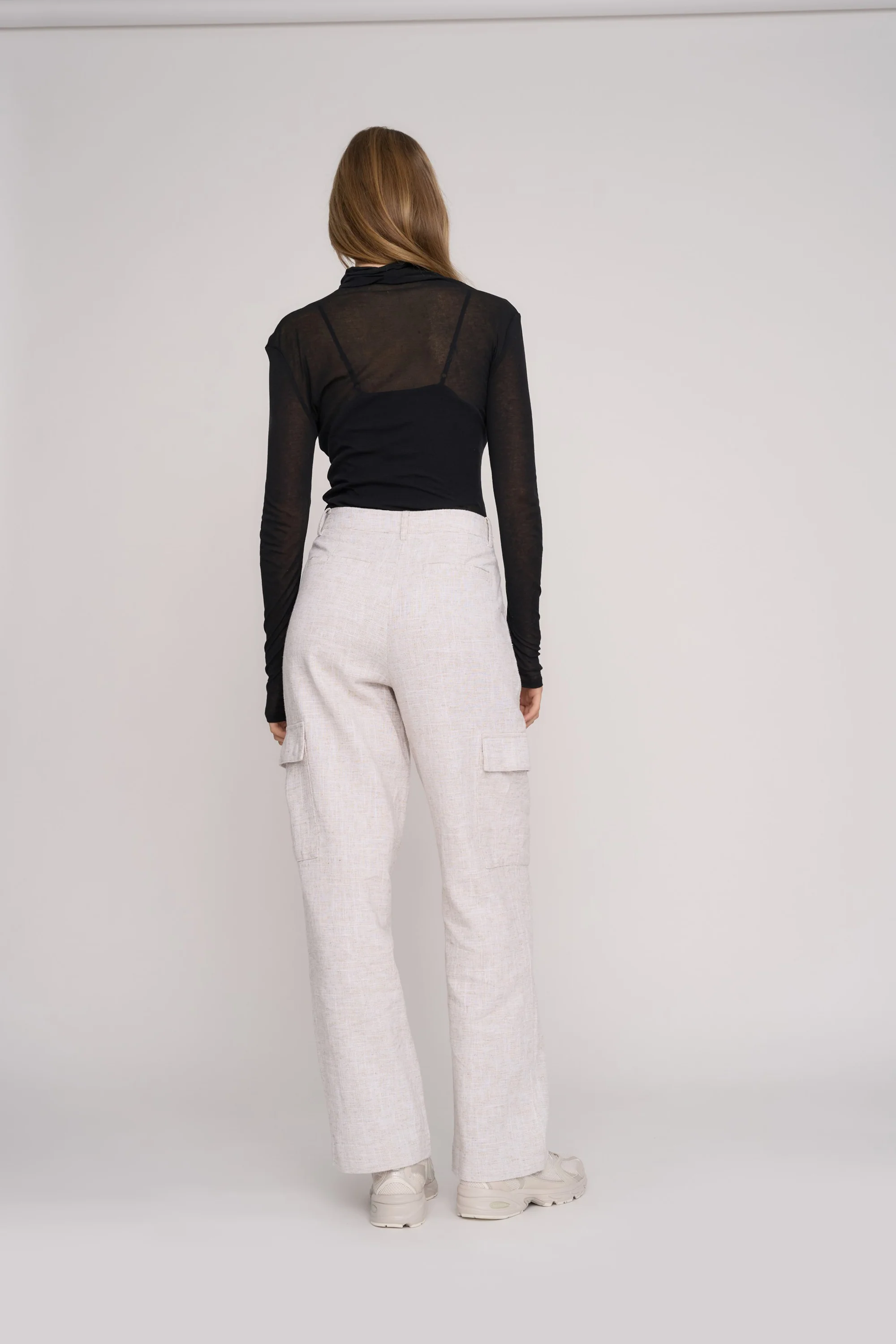 Isabel Linen Blend Cargo Pant - Image 4