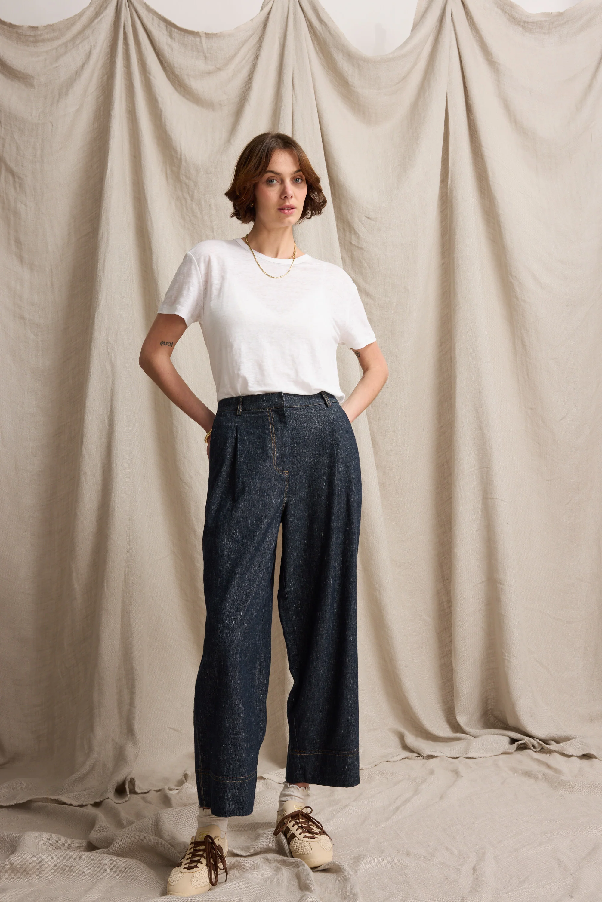 Isabel Linen Blend Culotte - Image 6