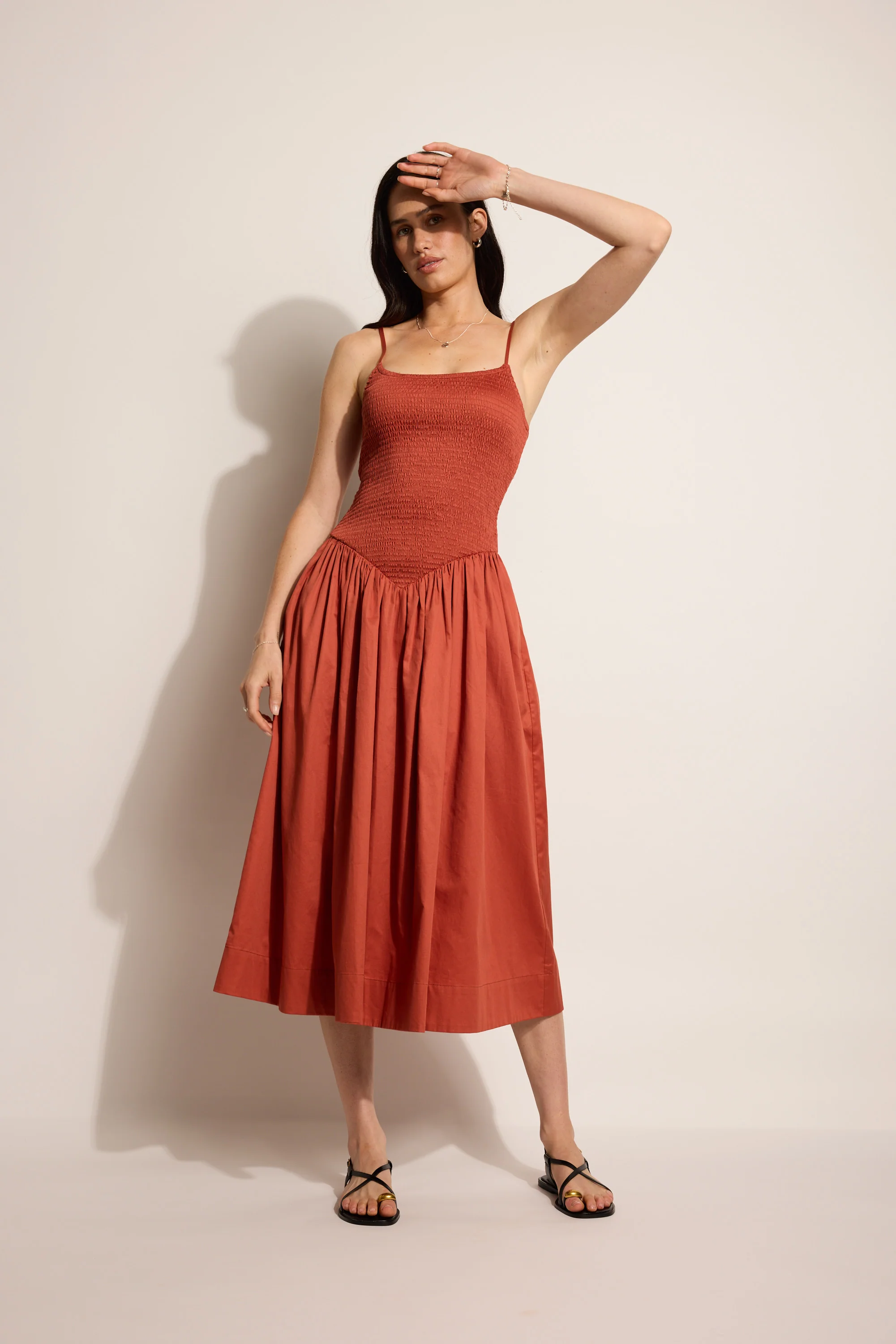 Isabel Shirred Detail Dress - Image 5
