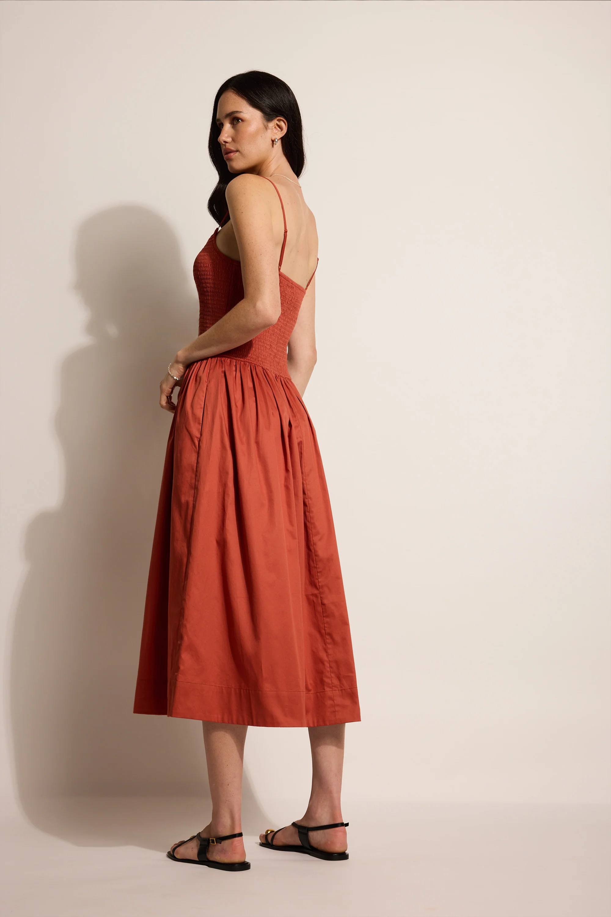 Isabel Shirred Detail Dress - Image 6