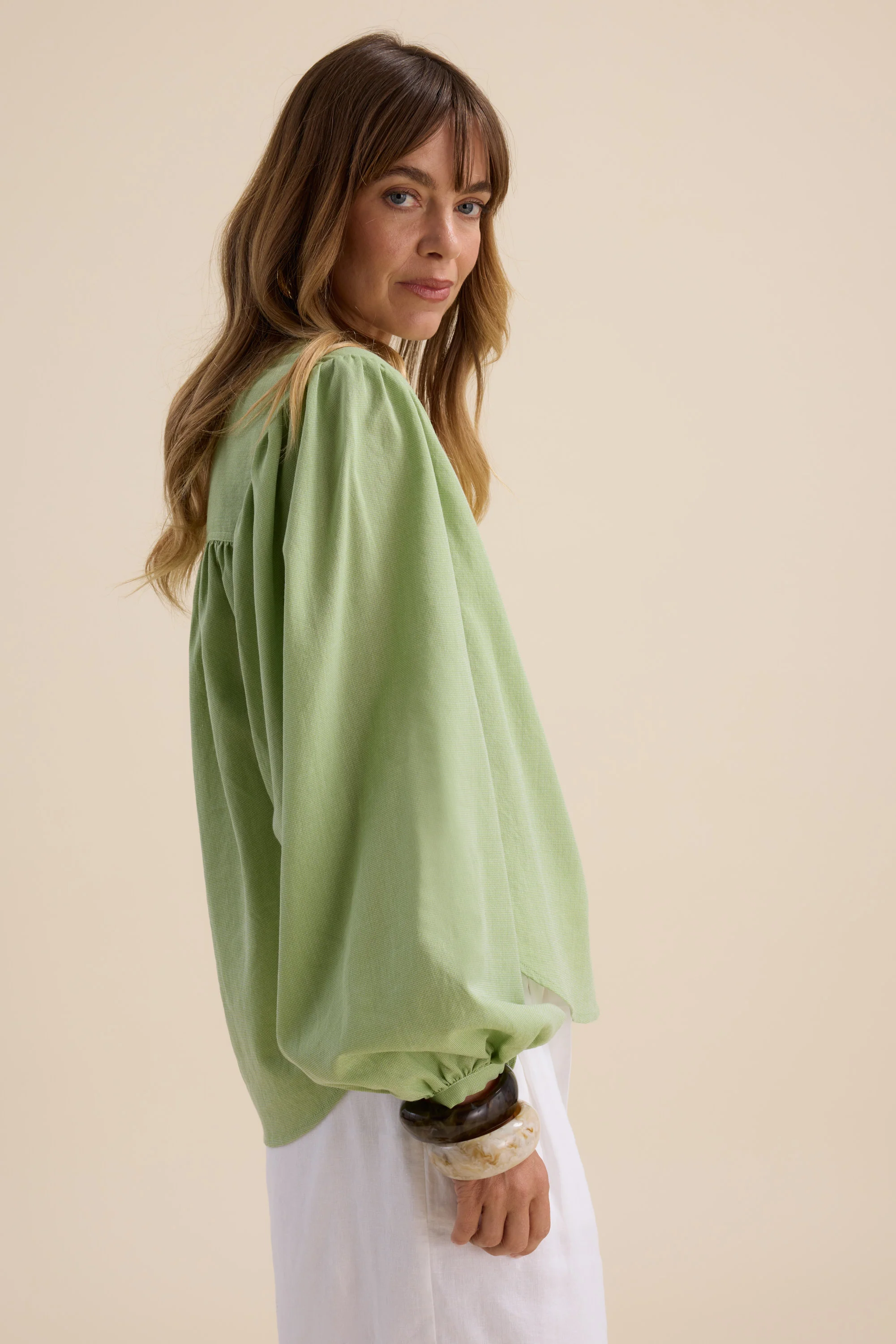 Isla Button Front Blouse - Image 5