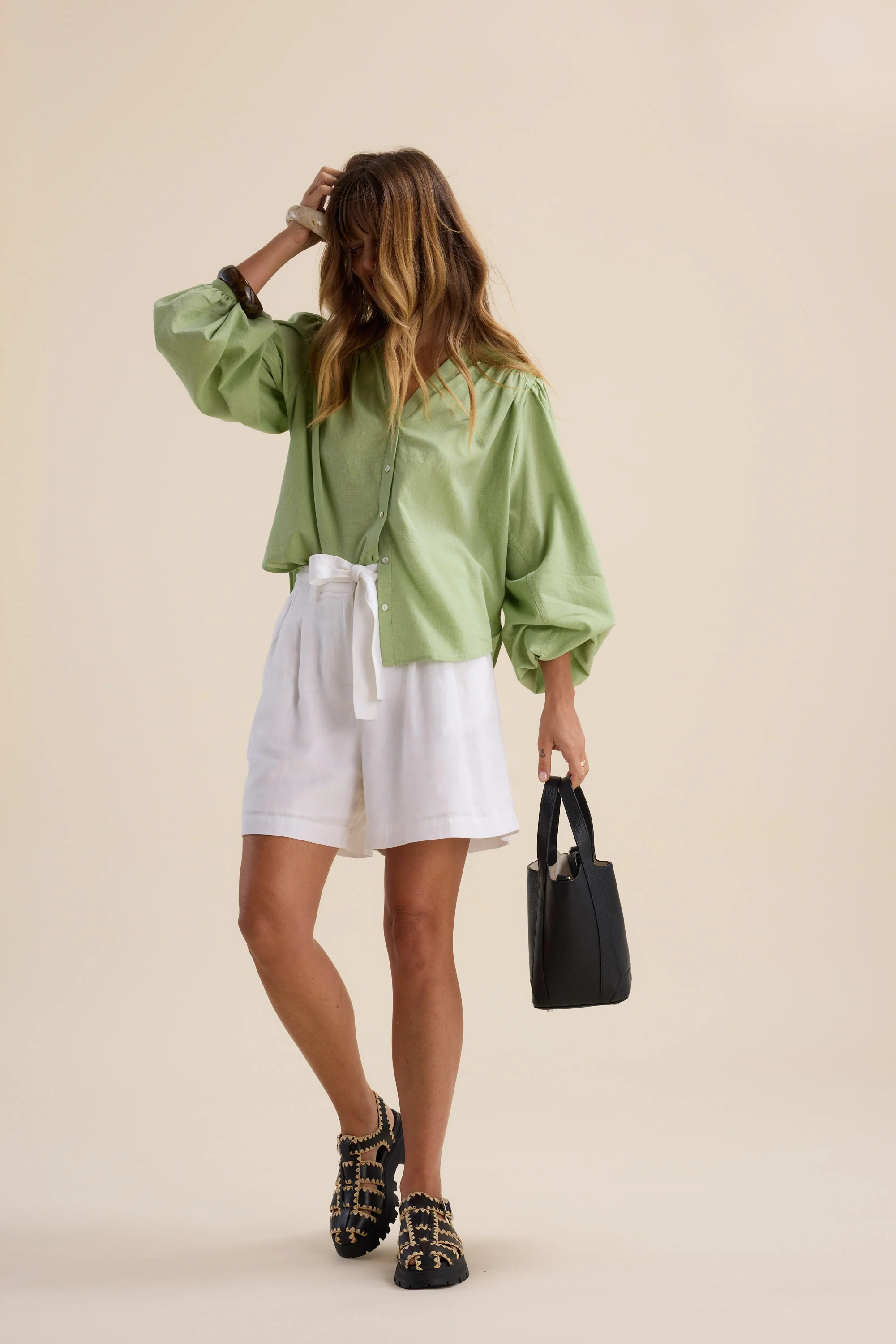Isla Button Front Blouse - Image 6