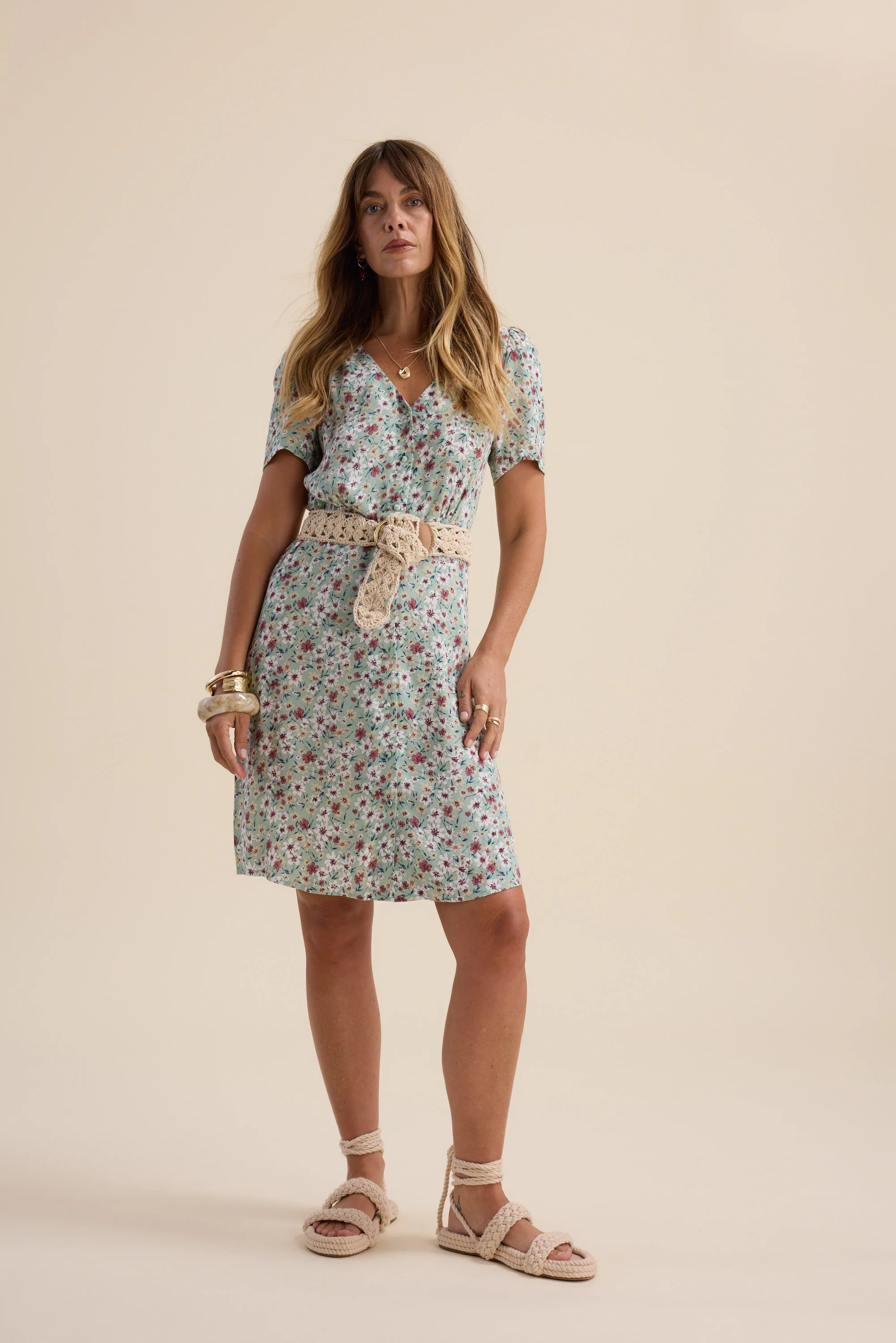 Isla Short Sleeve Dress - Image 5