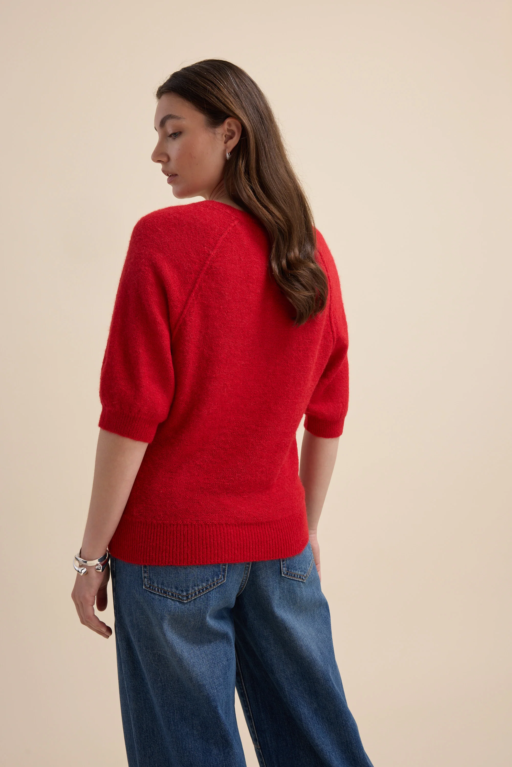 Ivy Knitted V Neck Tee - Image 6