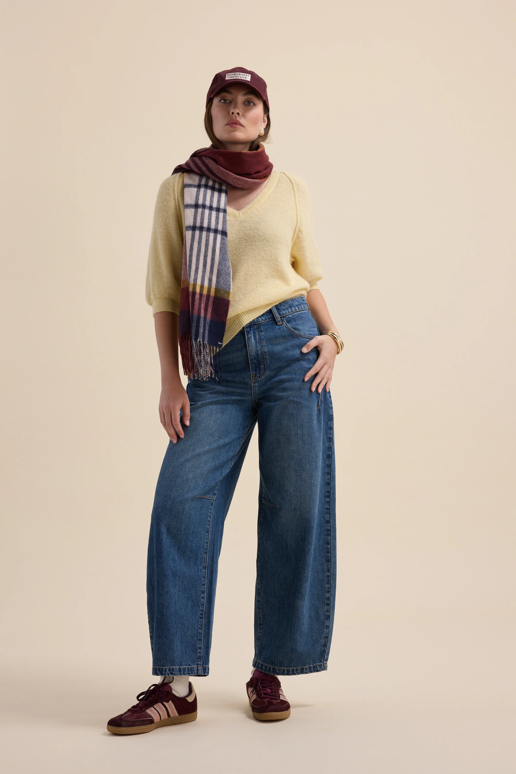 Ivy Knitted V Neck Tee - Image 5