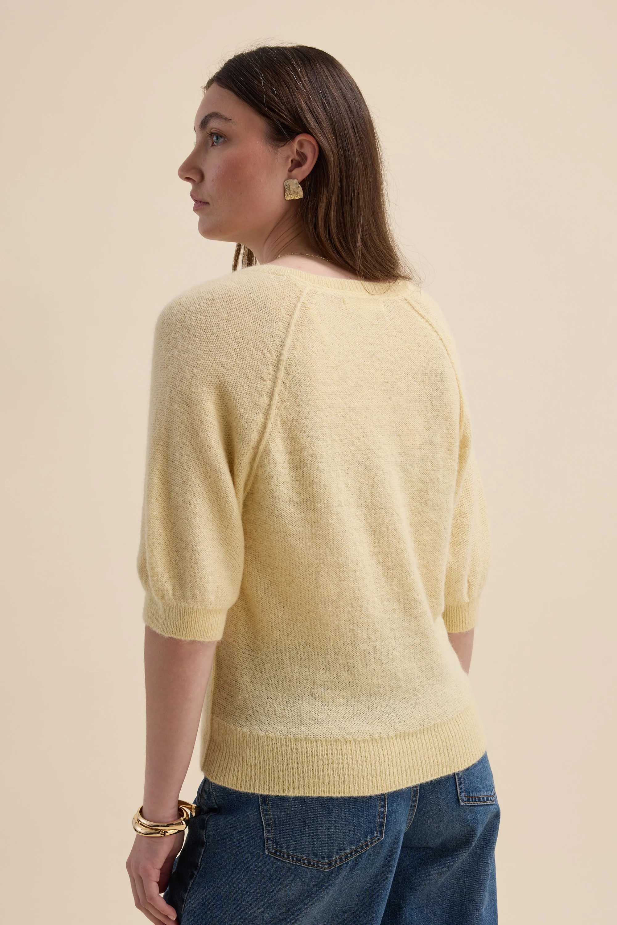 Ivy Knitted V Neck Tee - Image 8