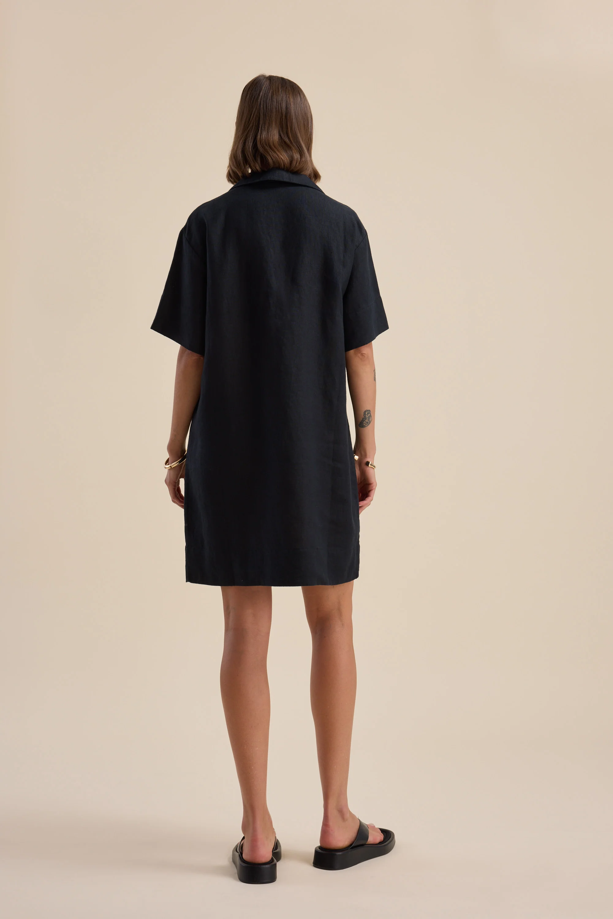 Jade Collar Detail Dress - Image 6