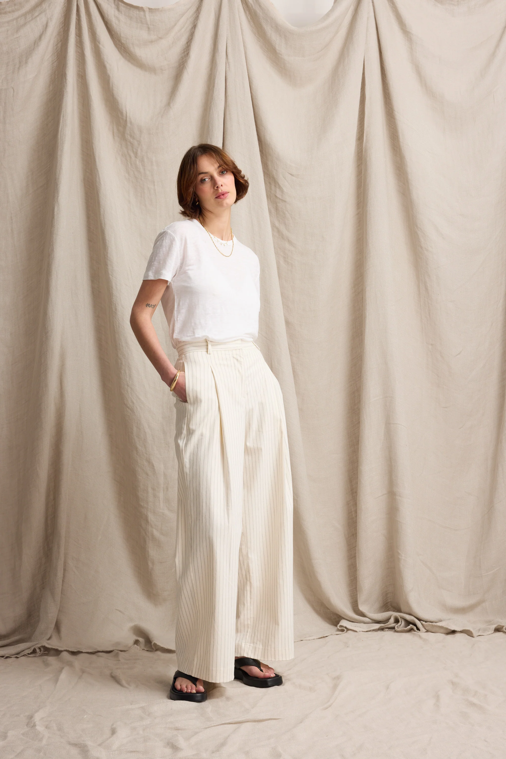 Jade Linen Blend Pant - Image 4