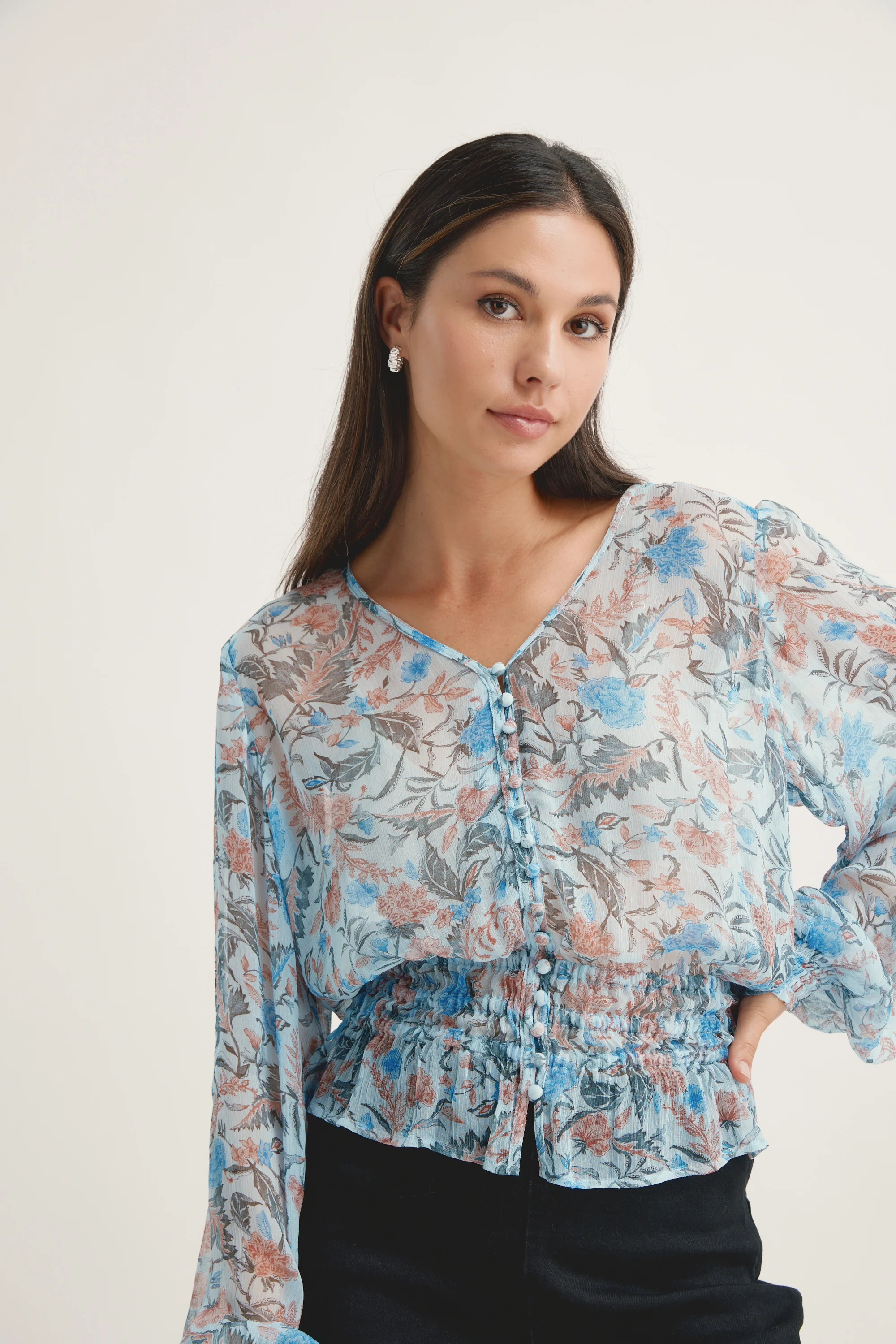 Joan Button Front Blouse - Image 2