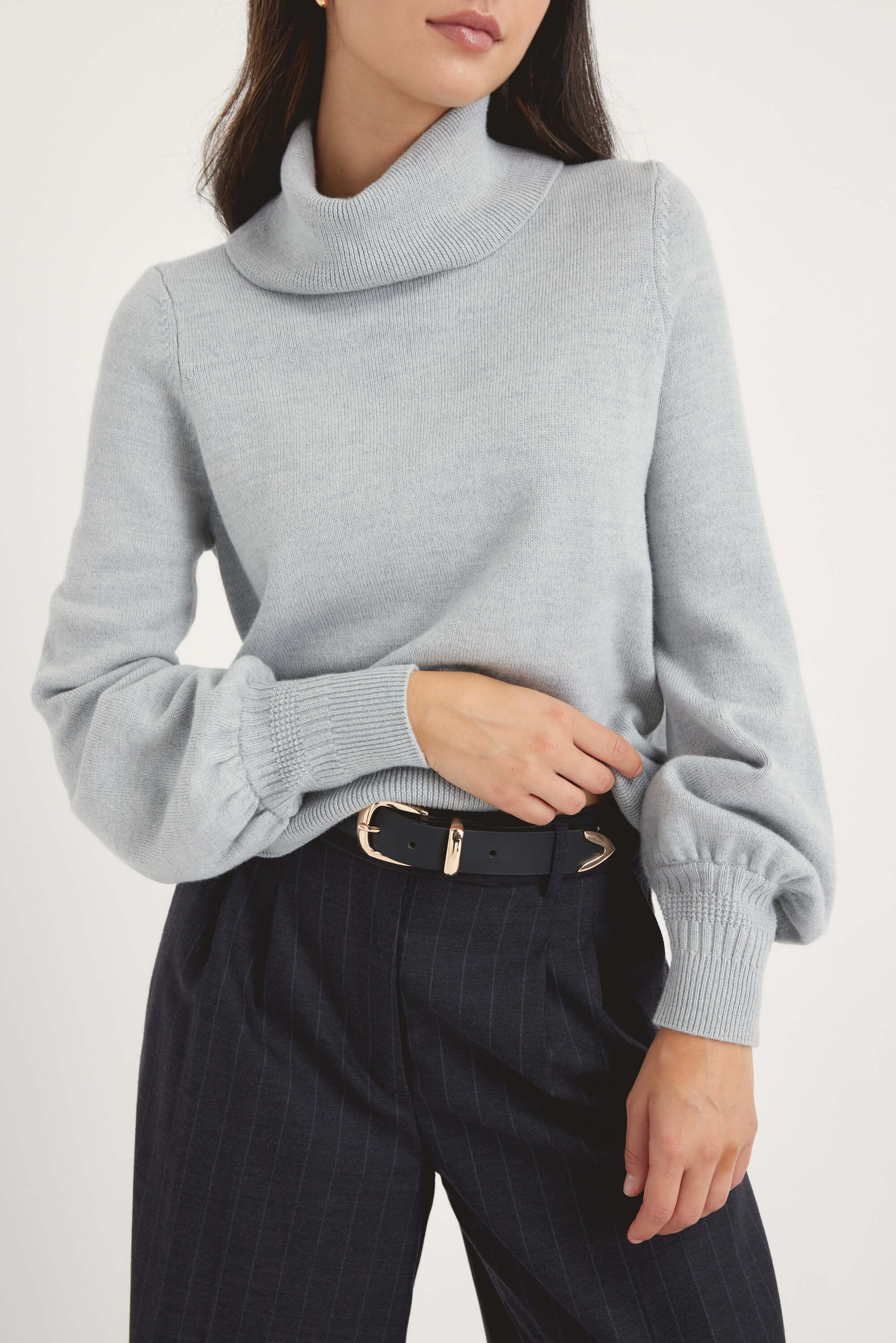 Josie ZQ Merino Roll Neck Sweater - Image 2