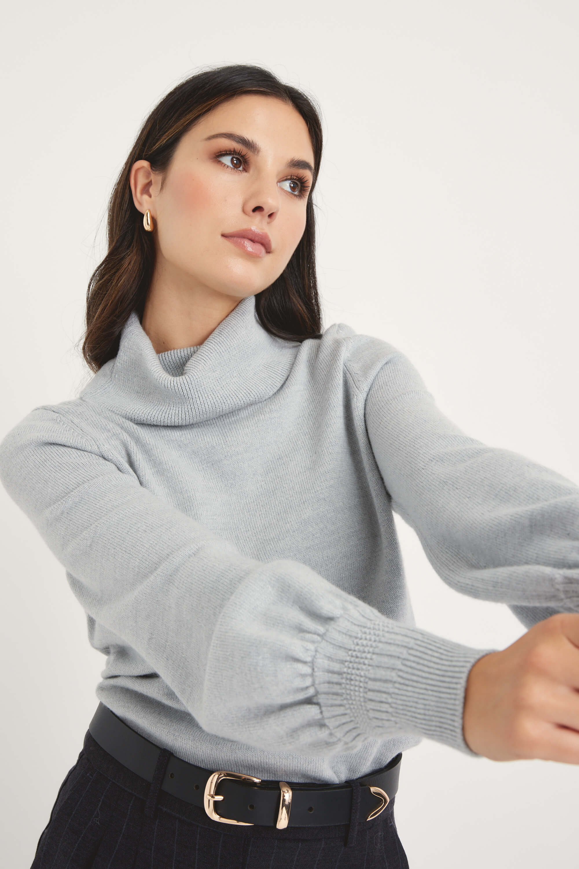 Josie ZQ Merino Roll Neck Sweater - Image 3