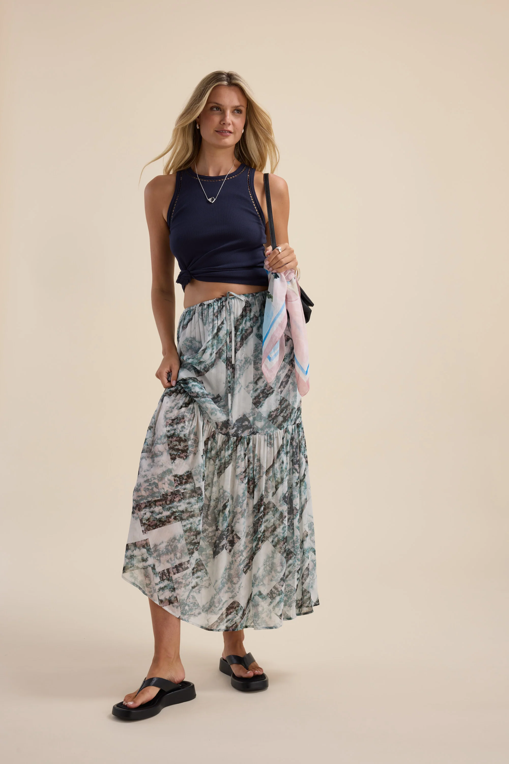 Kaia Embroidery Detail Tank - Image 3