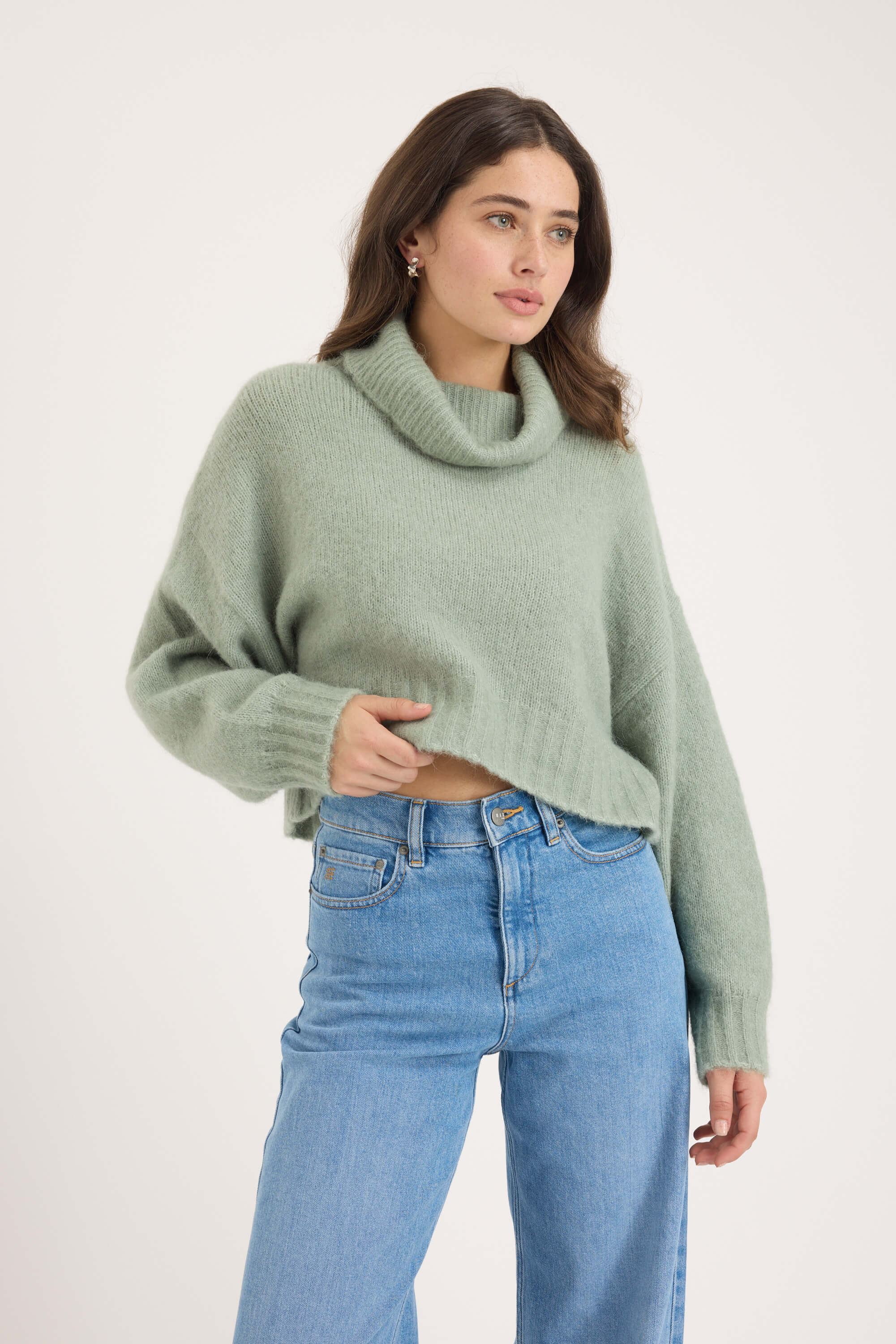 Kate Luxe Whisper Roll Neck Sweater - Image 3