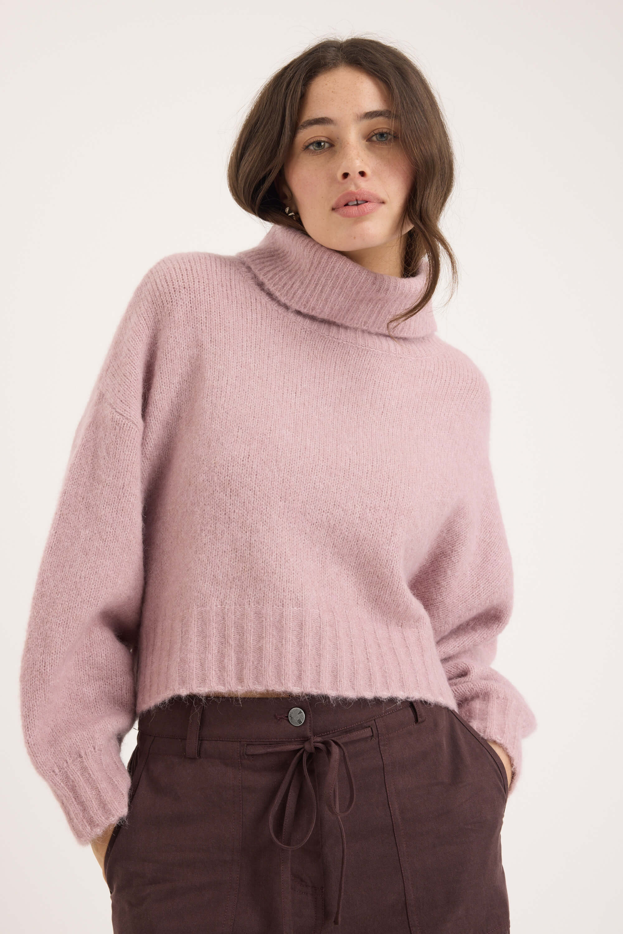 Kate Luxe Whisper Roll Neck Sweater - Image 3
