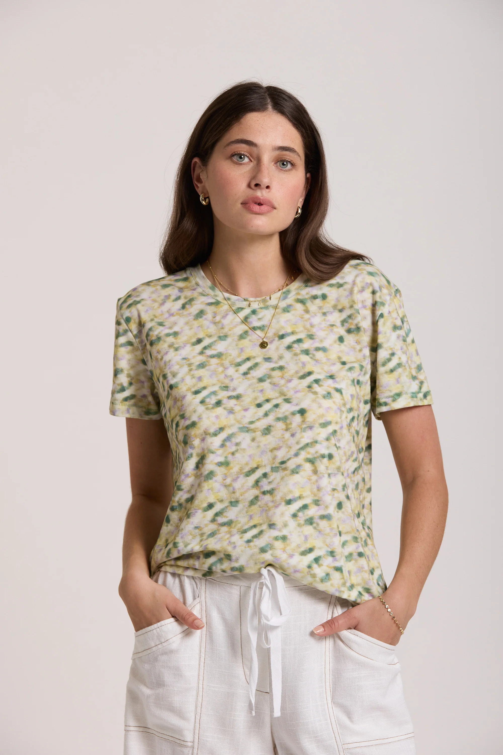 Kelly Tie Dye Detail Tee - Image 2