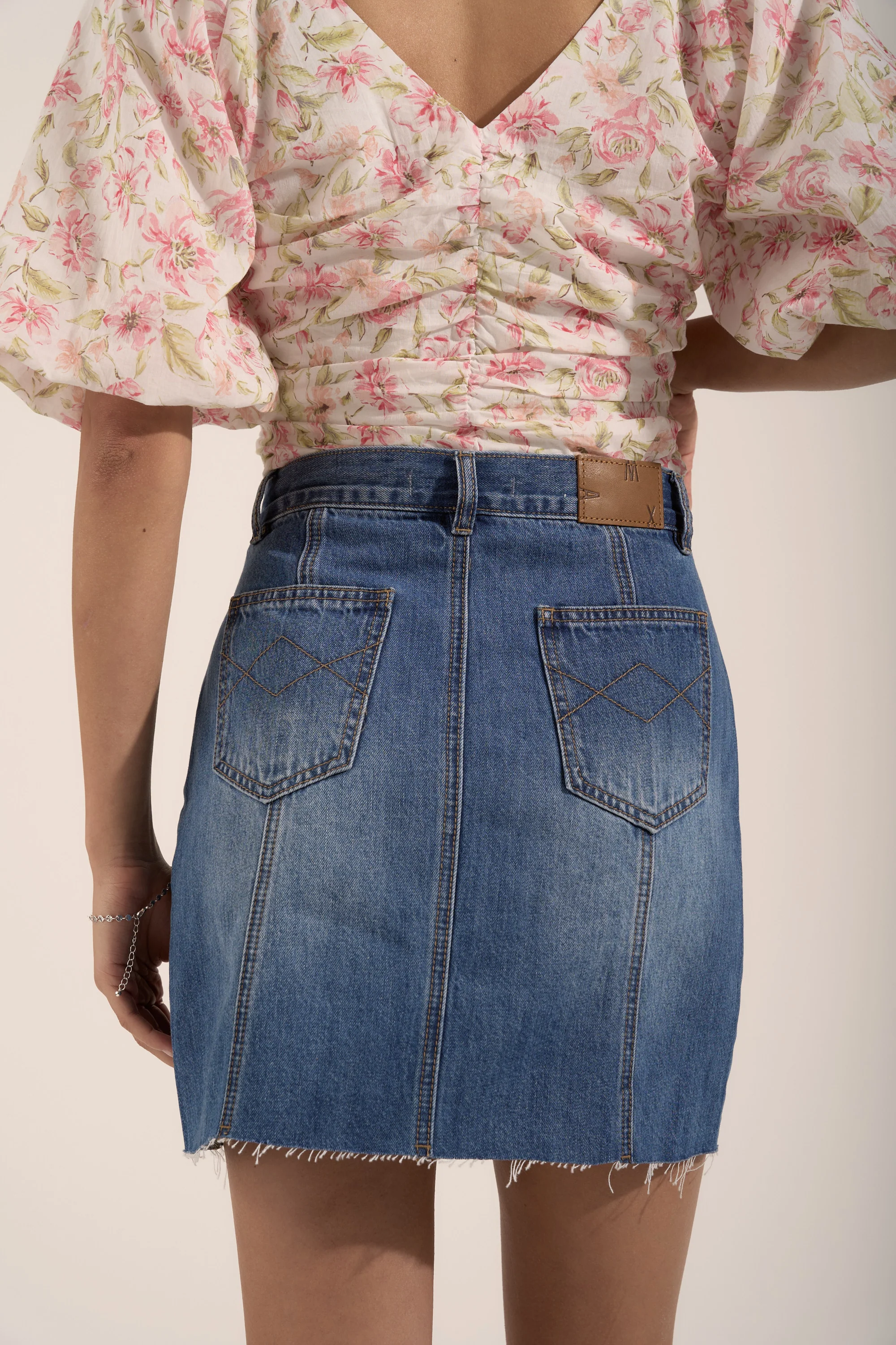 Killarney Denim Mini Skirt - Image 4