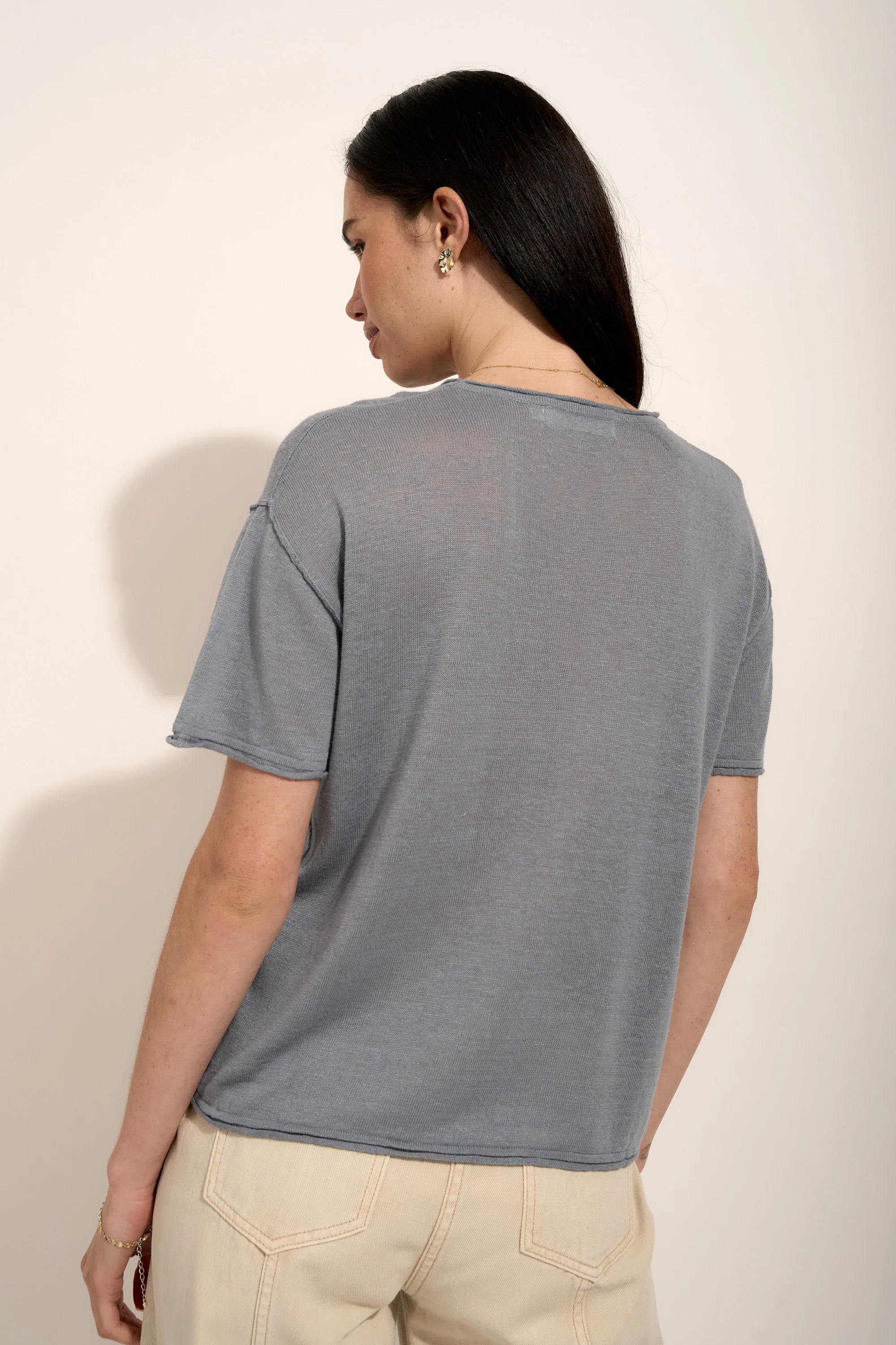 Laila Knitted Tee - Image 4