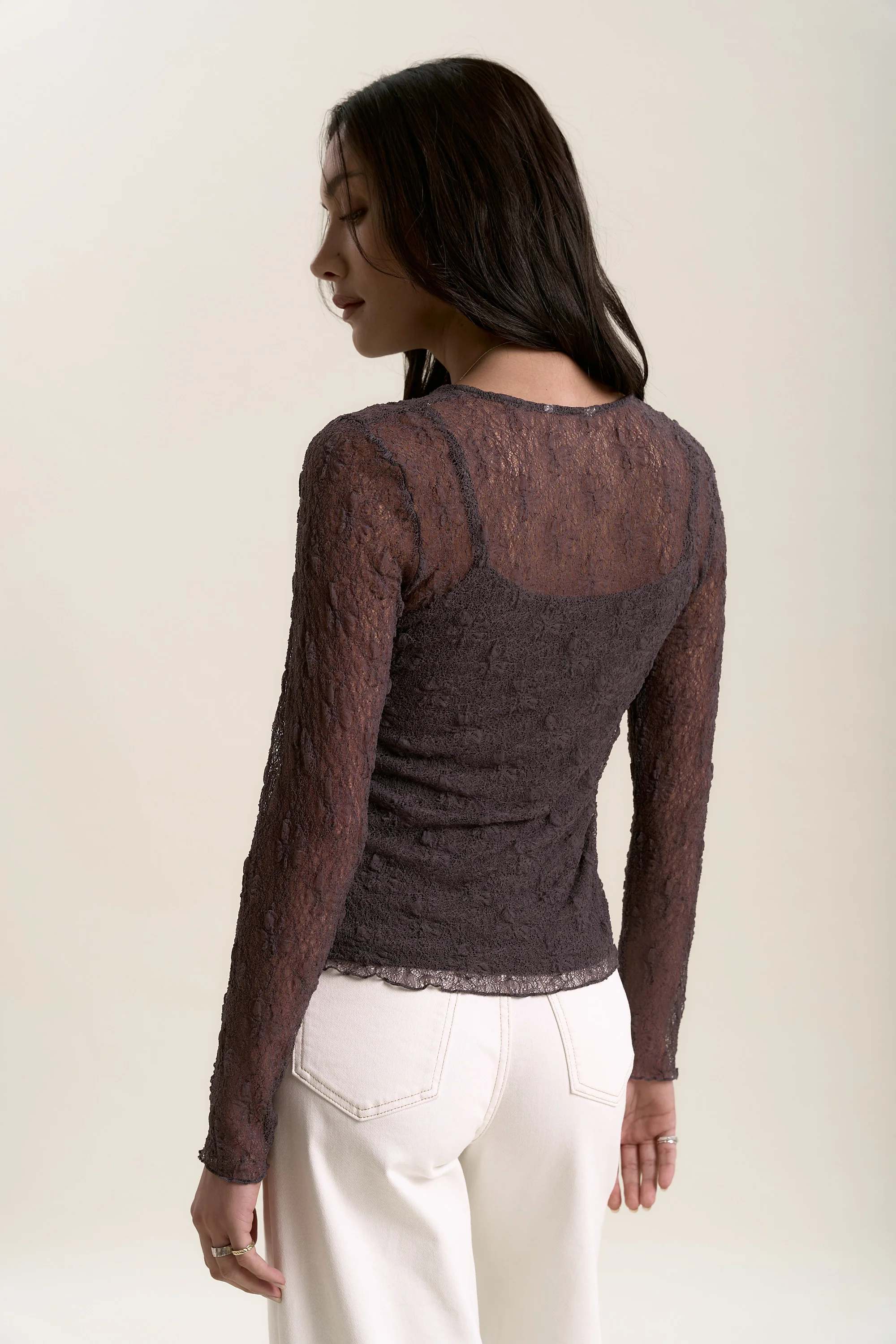 Lavender Lace Top - Image 5