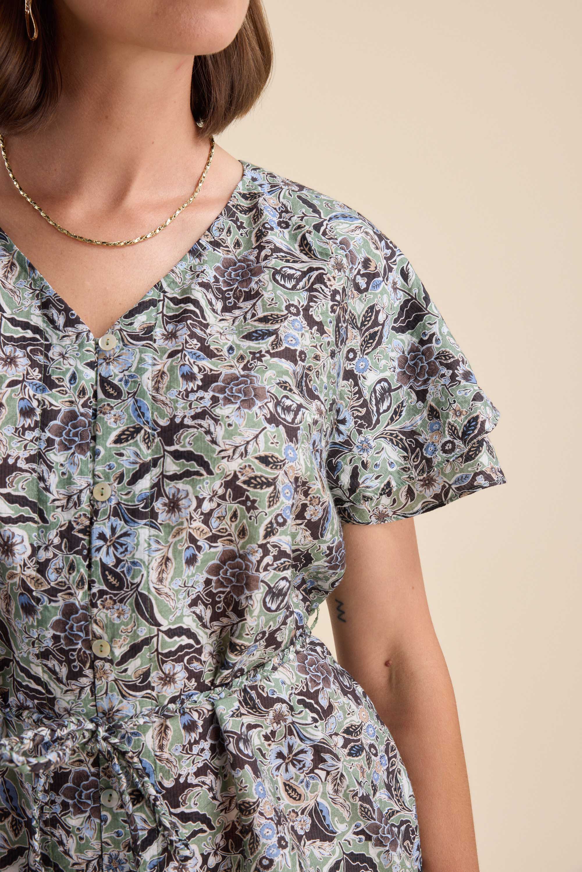 Layla Flutter Sleeve Top - Image 3