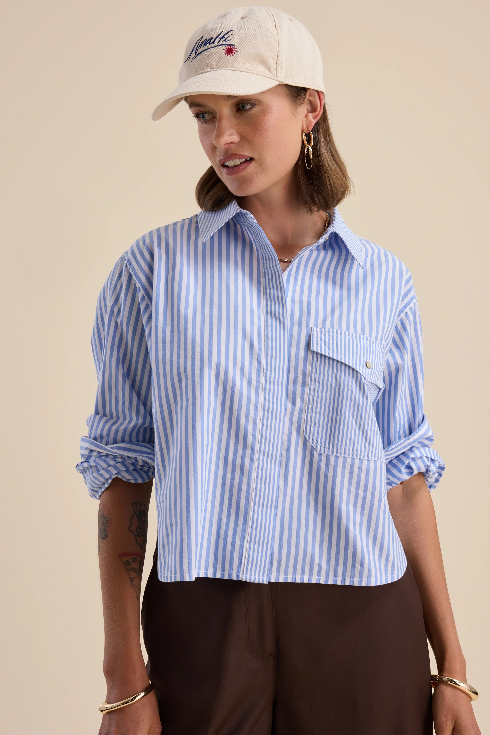 Leah Stripe Detail Shirt - Image 5
