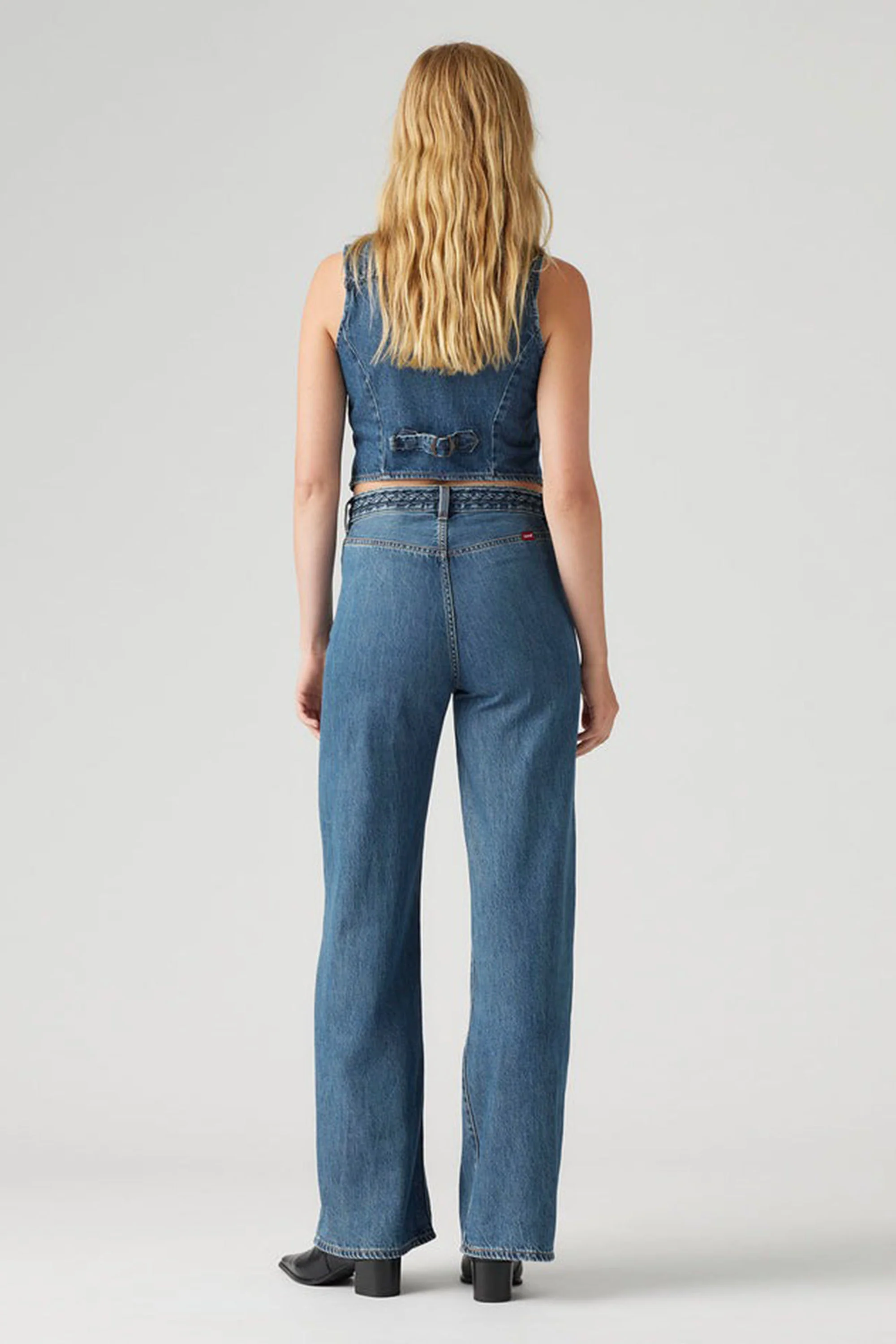 Levi's Ribcage Braided Wide Leg Jeans - Image 5
