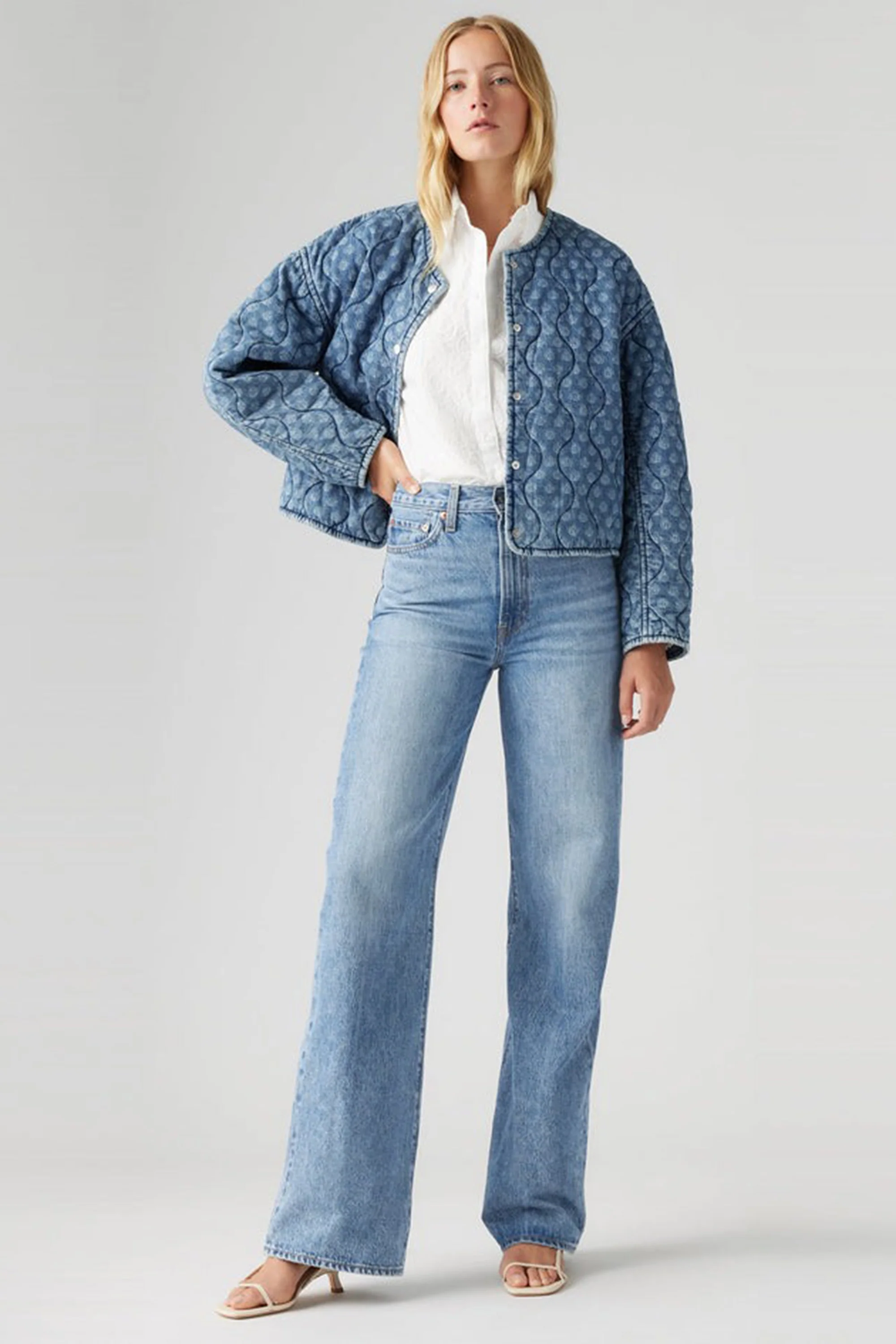 Levi's Ribcage Wide Leg Jeans - Image 3