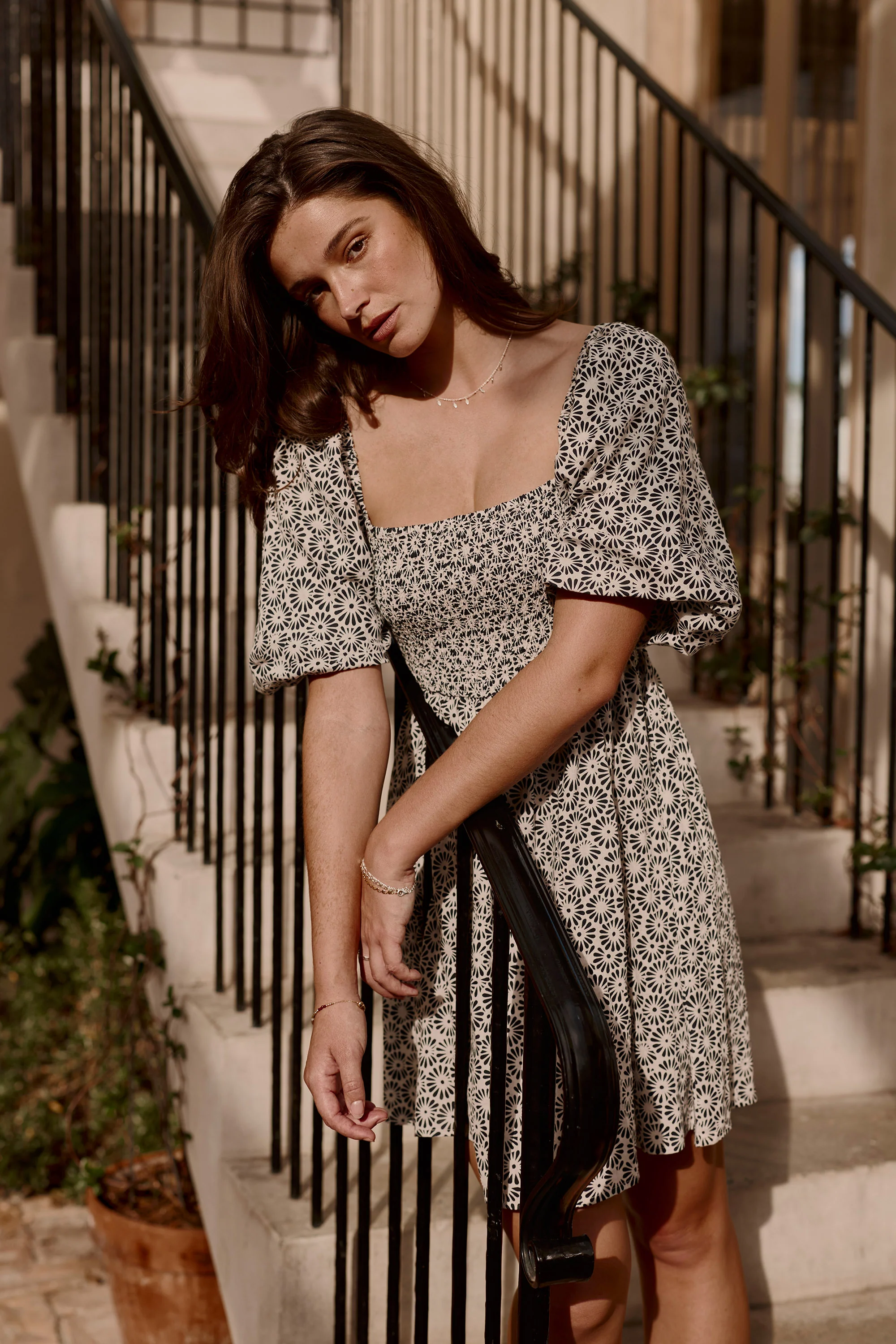 Lilian Puff Sleeve Mini Dress - Image 2