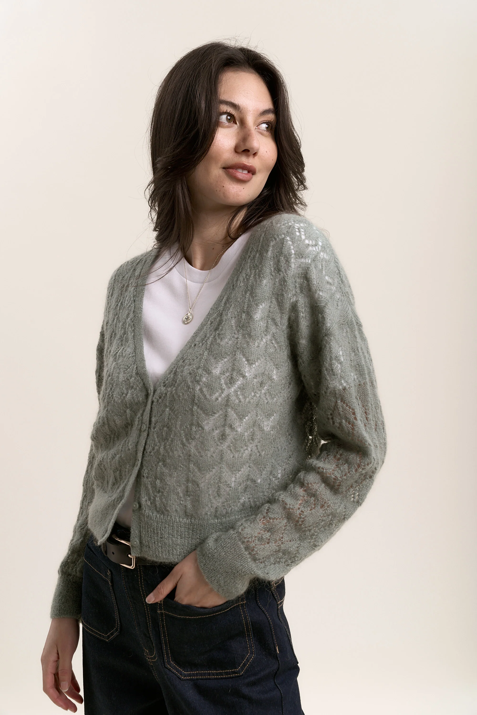 Lola Lace Knit Cardigan - Image 5
