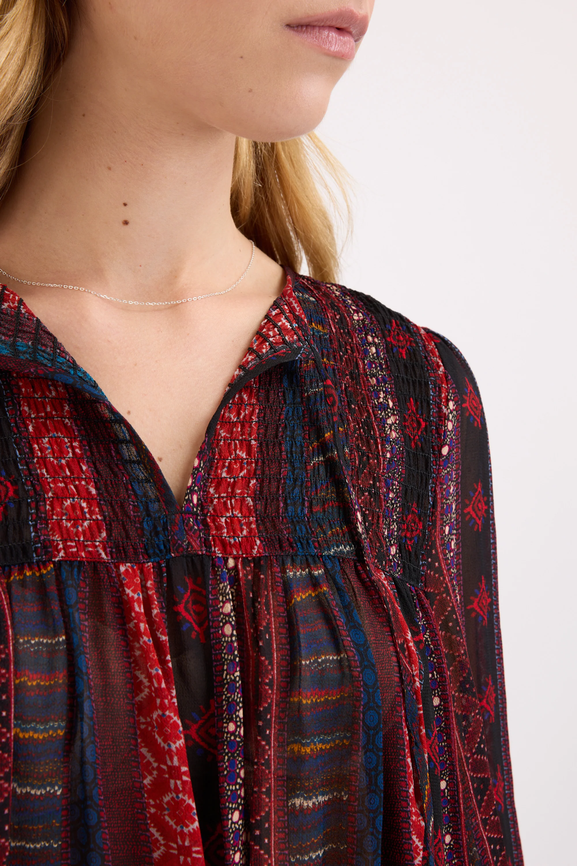 Lorelai Shirred Detail Blouse - Image 3