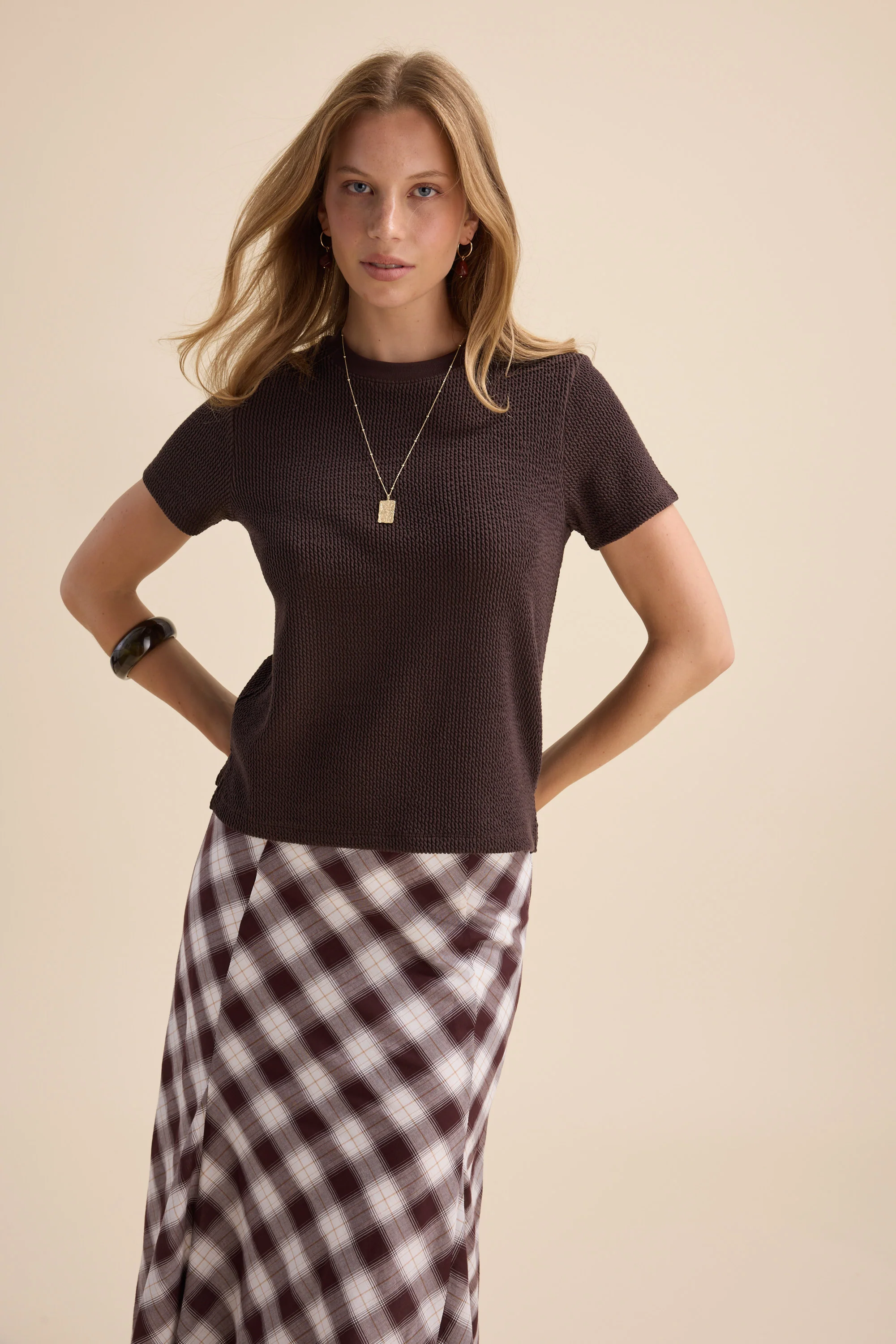Luca Textured Tee - Image 2