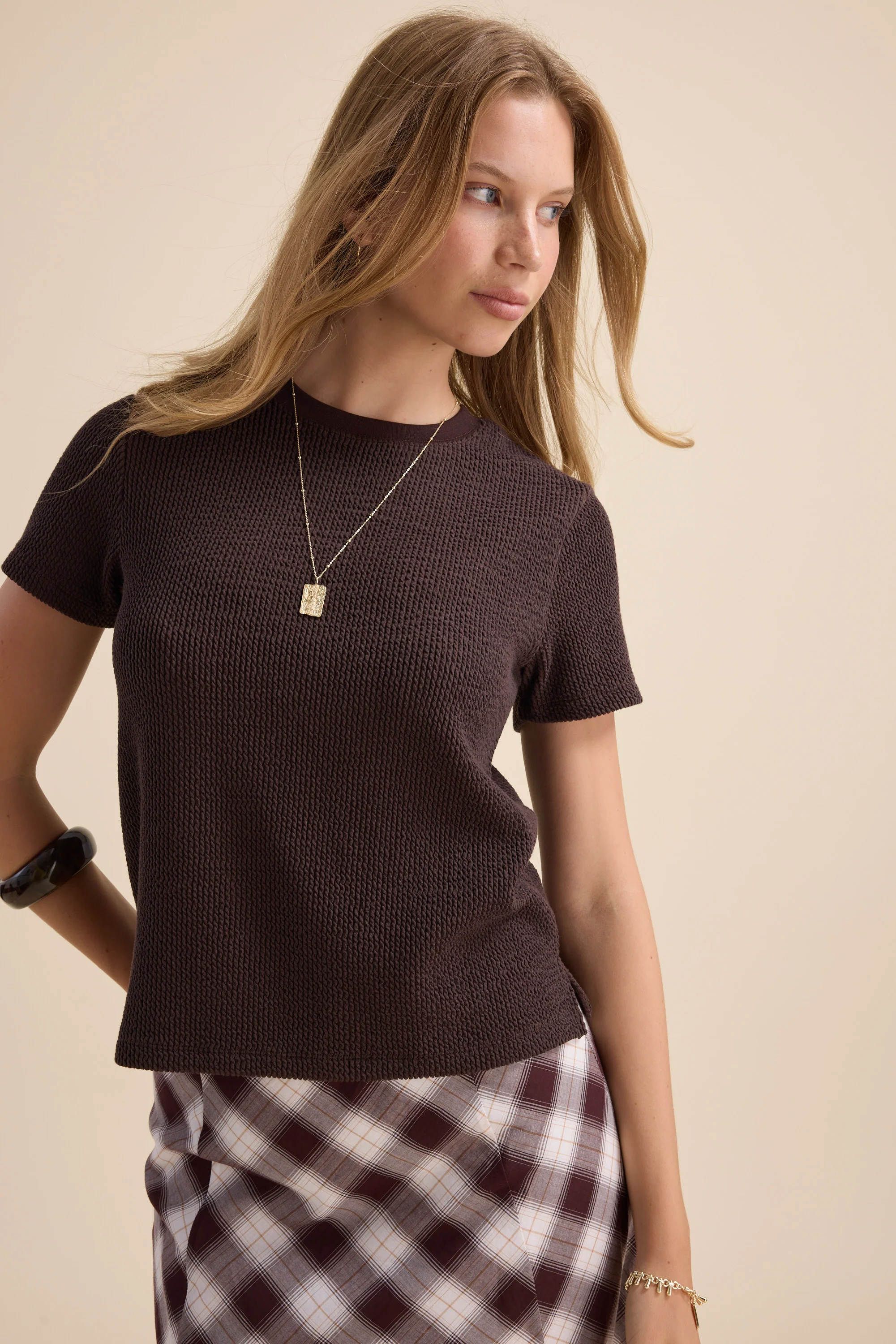 Luca Textured Tee - Image 3