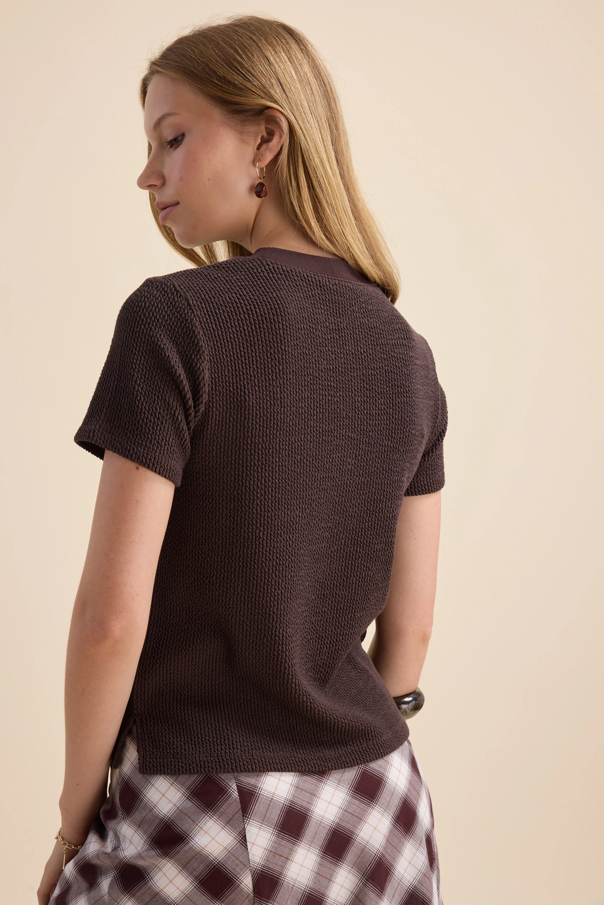 Luca Textured Tee - Image 6