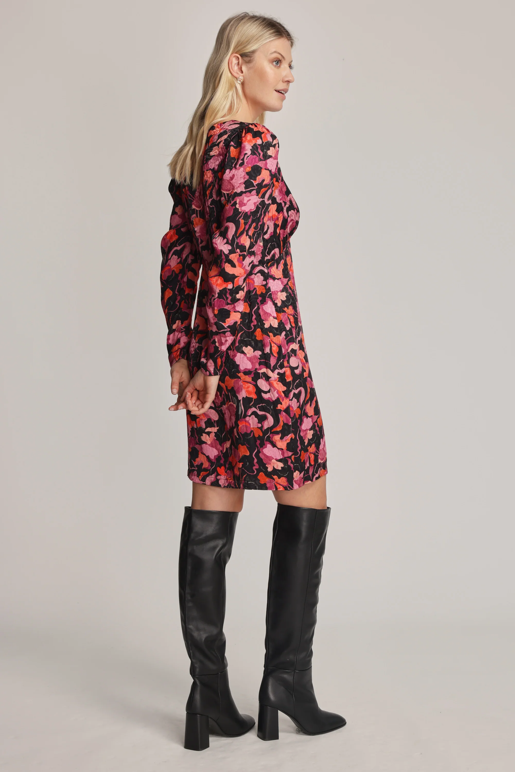 Luna Jacquard Mini Dress - Image 5