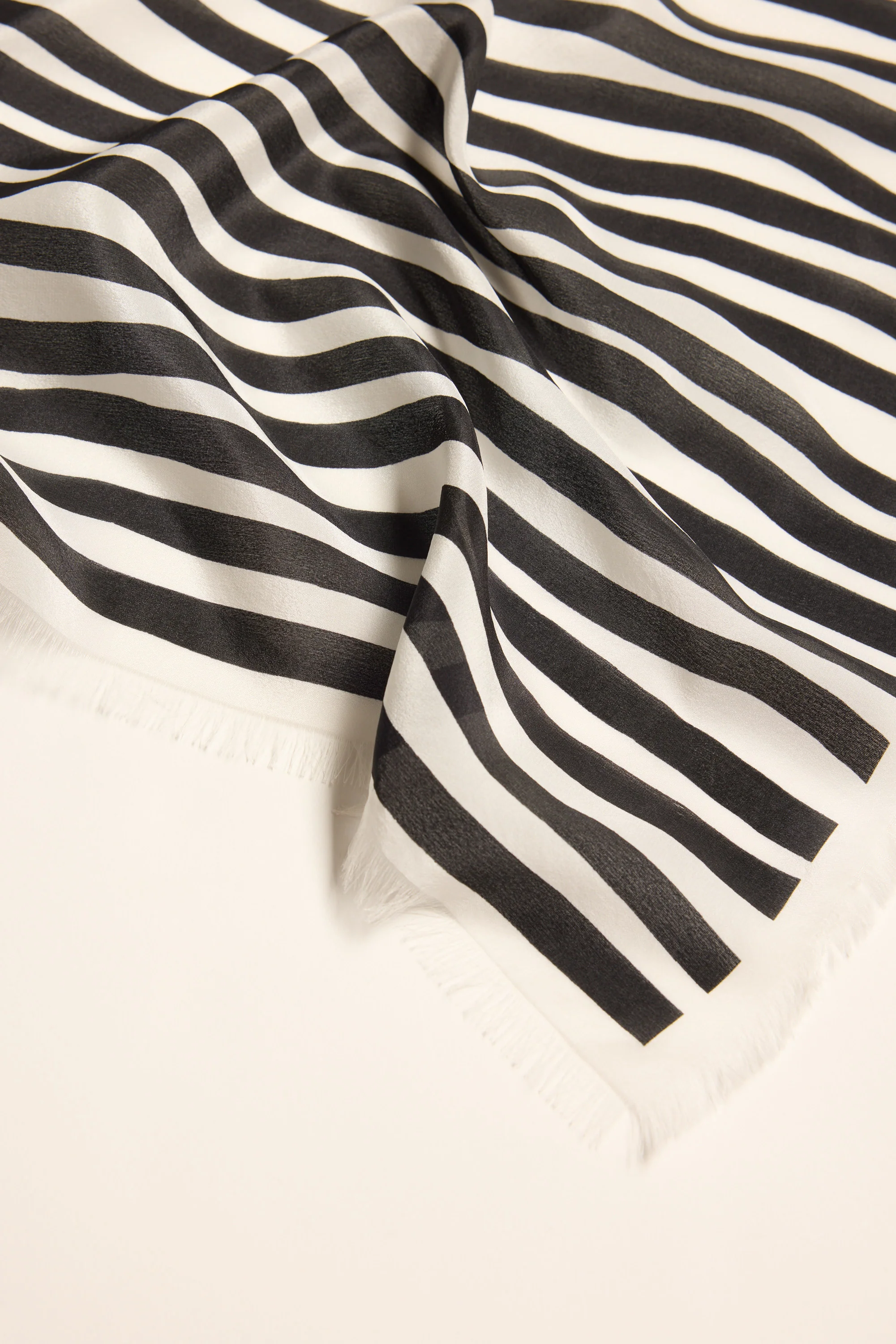 Mable Frayed Edge Silk Scarf - Image 3