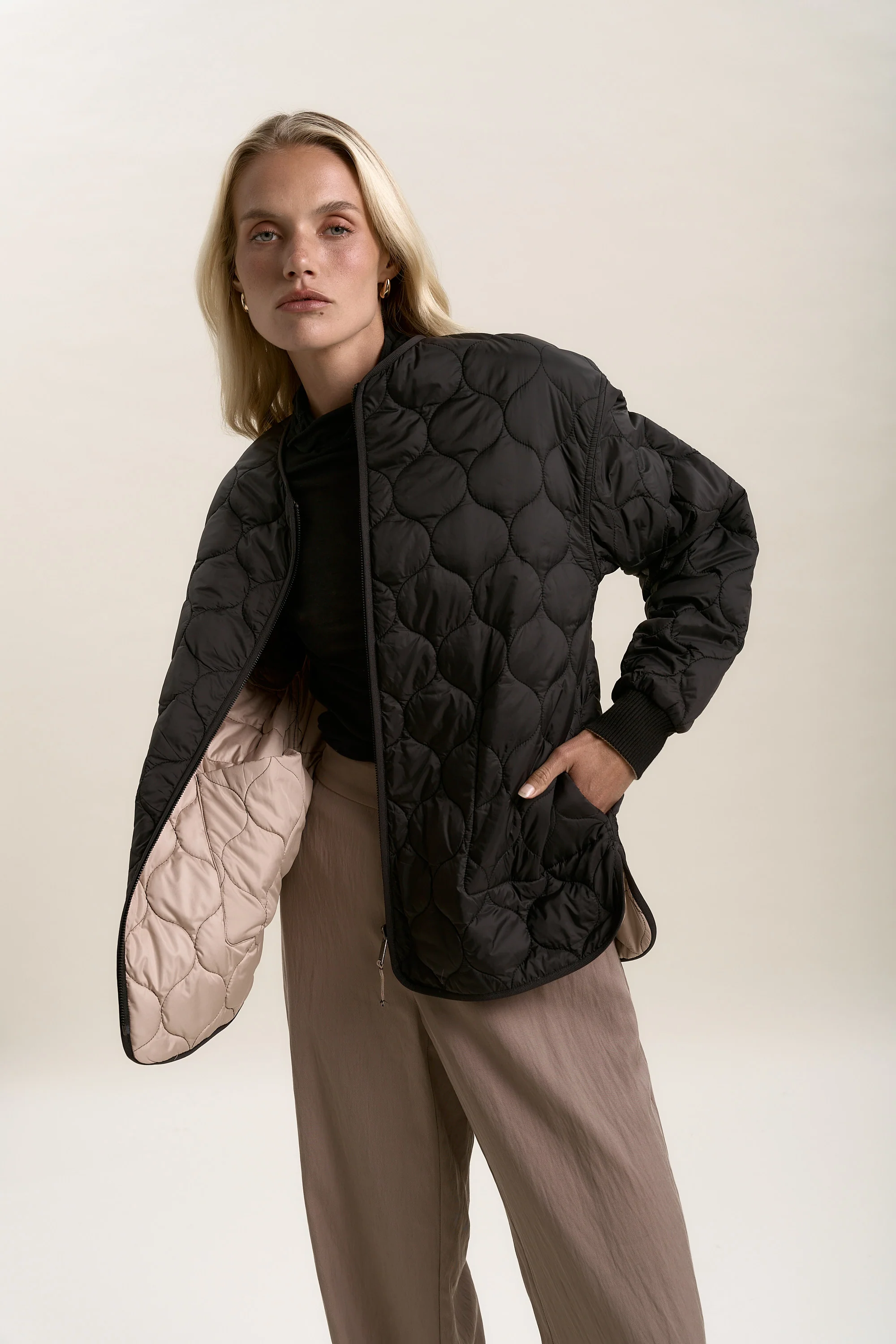 Mckenna Reversible Quilted Puffer - Image 3