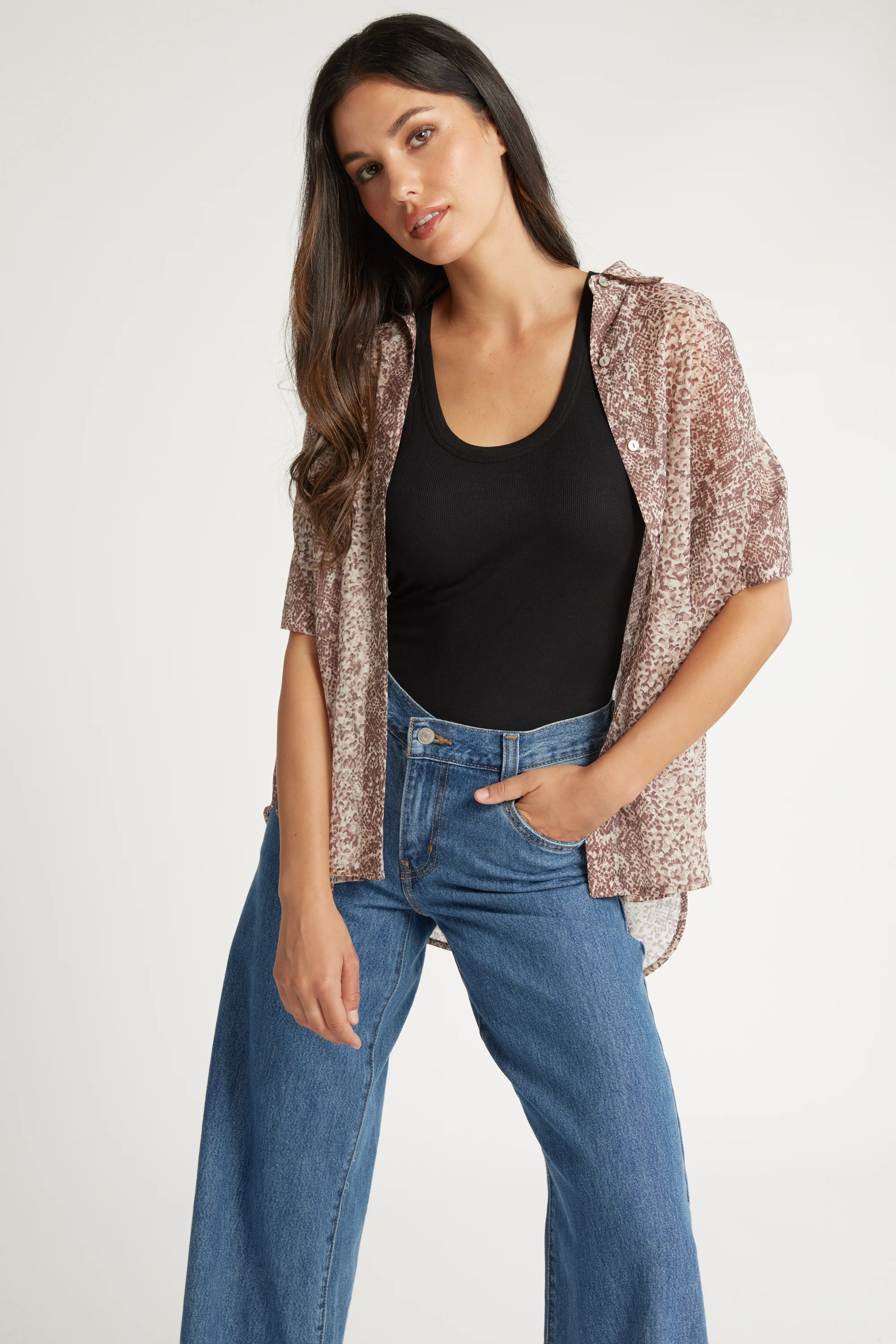 Micheala Button Front Shirt - Image 3