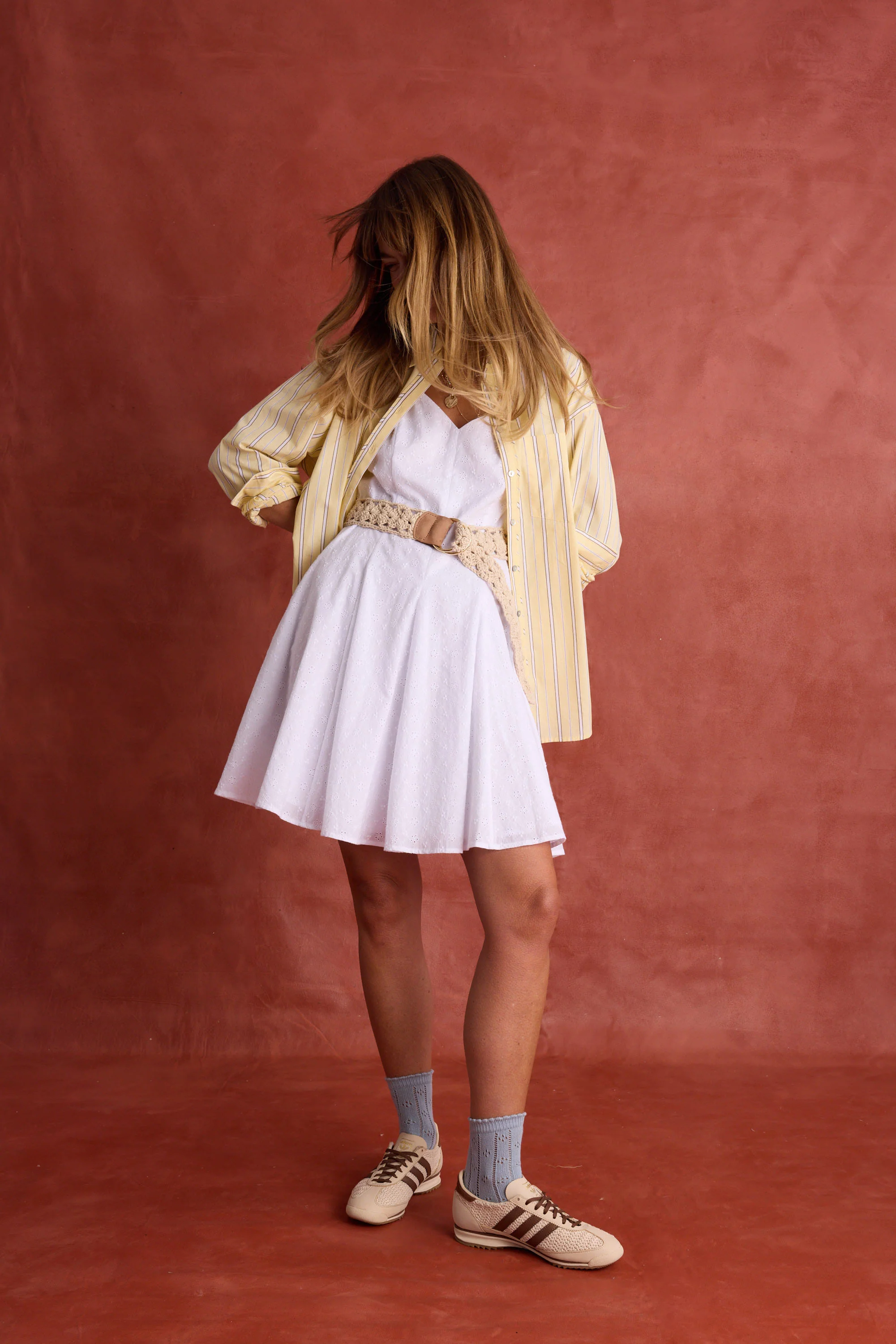 Mila Panelled Mini Dress - Image 4