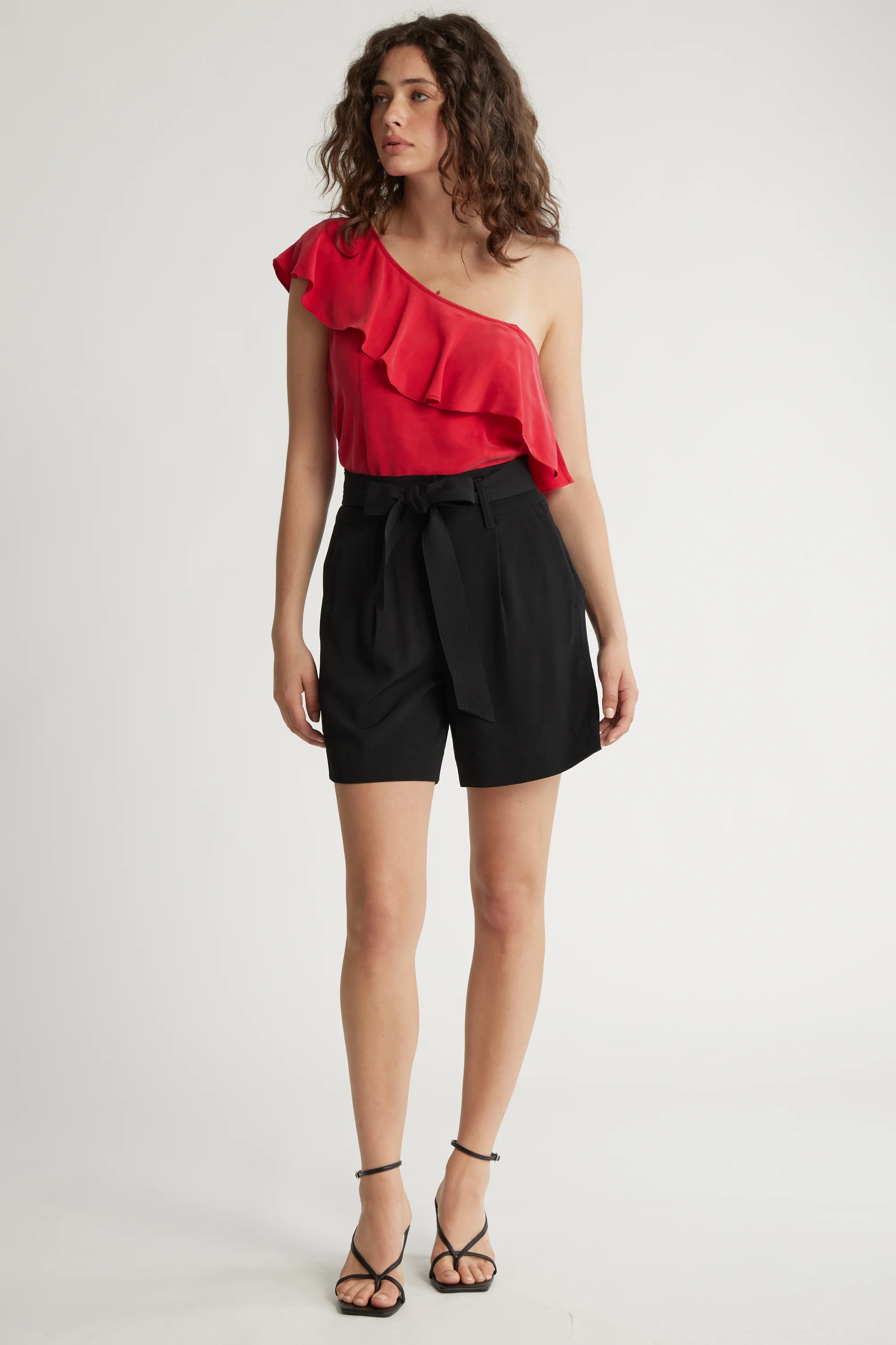 Molly Asymmetric Ruffle Top - Image 3