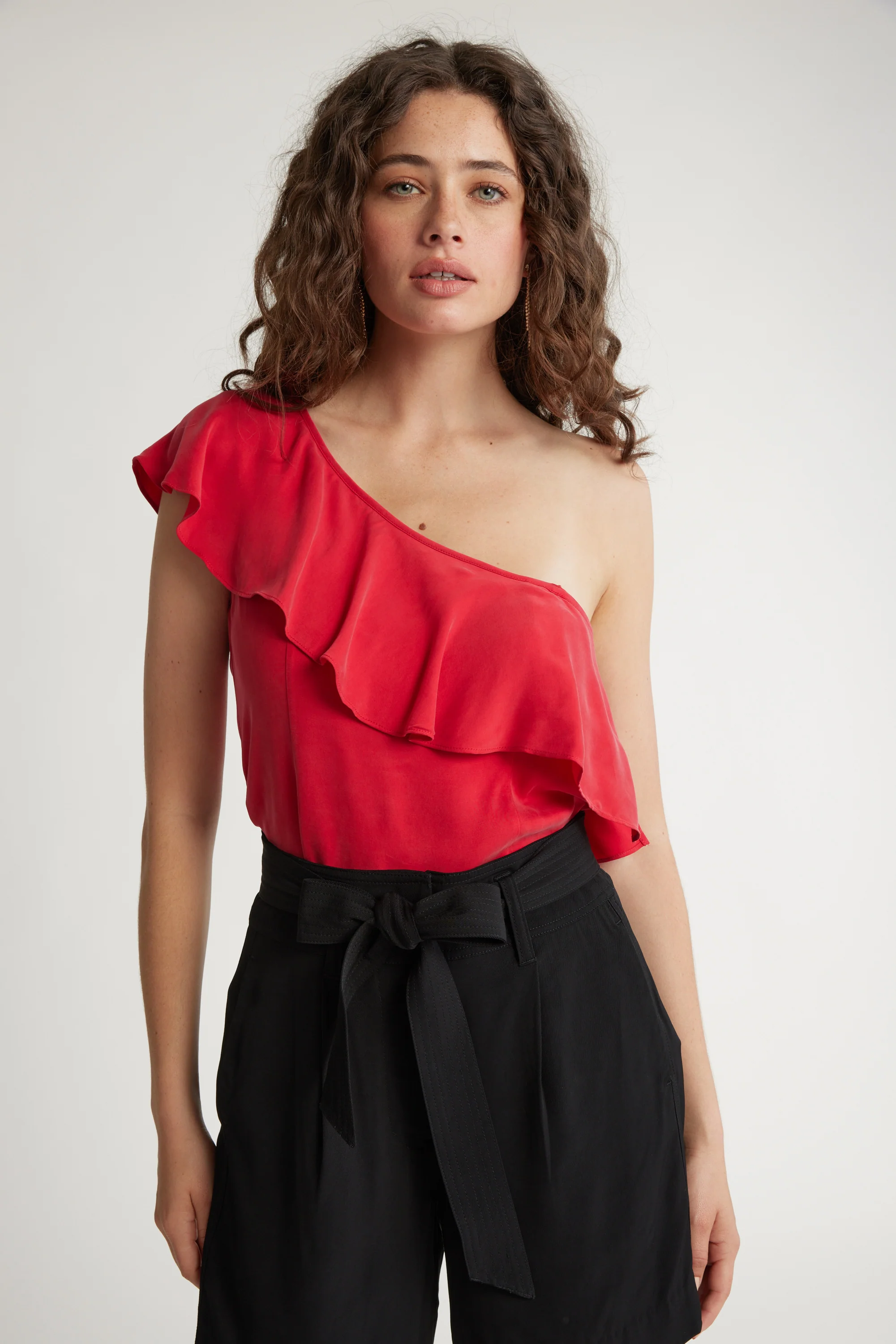 Molly Asymmetric Ruffle Top - Image 5