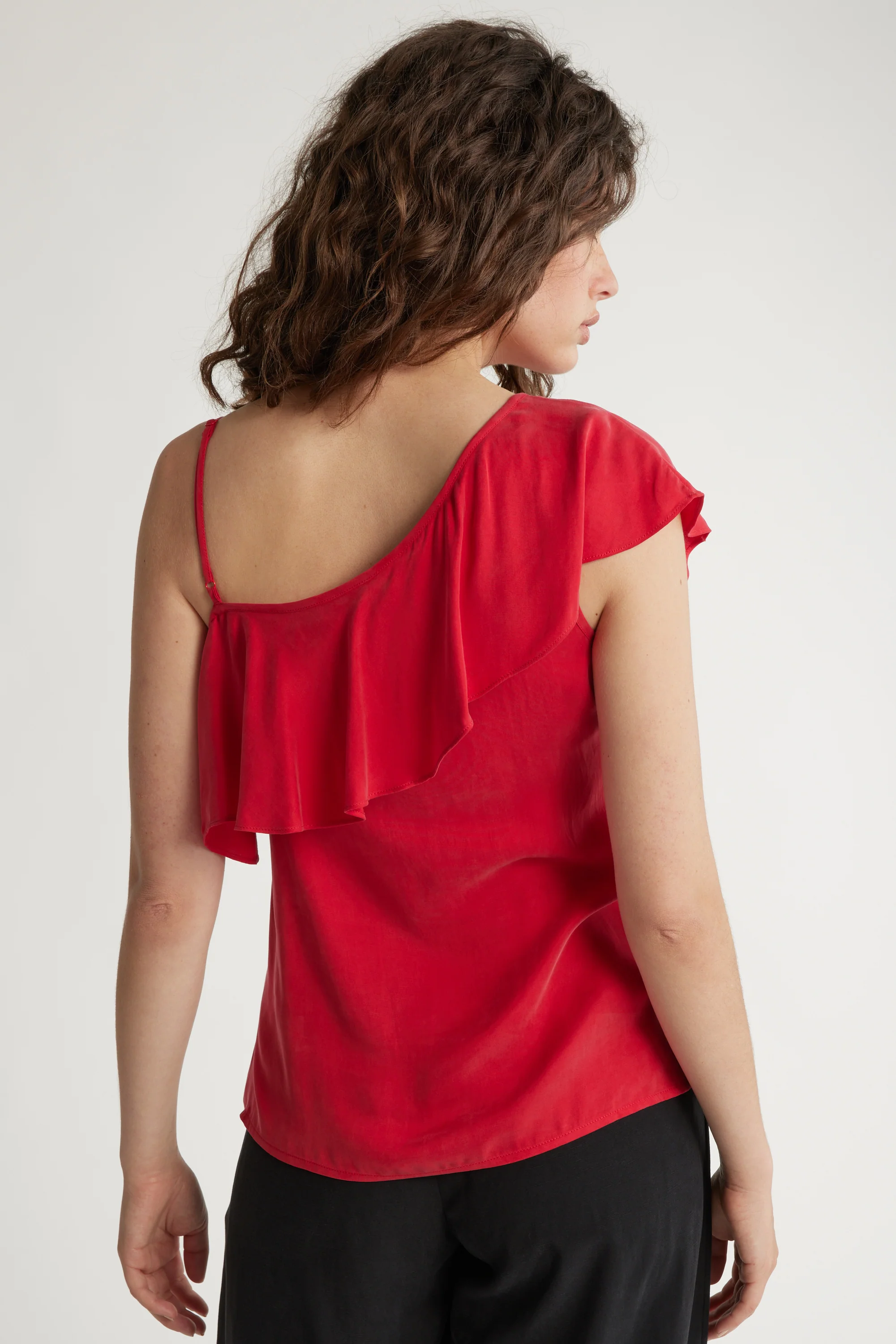 Molly Asymmetric Ruffle Top - Image 6