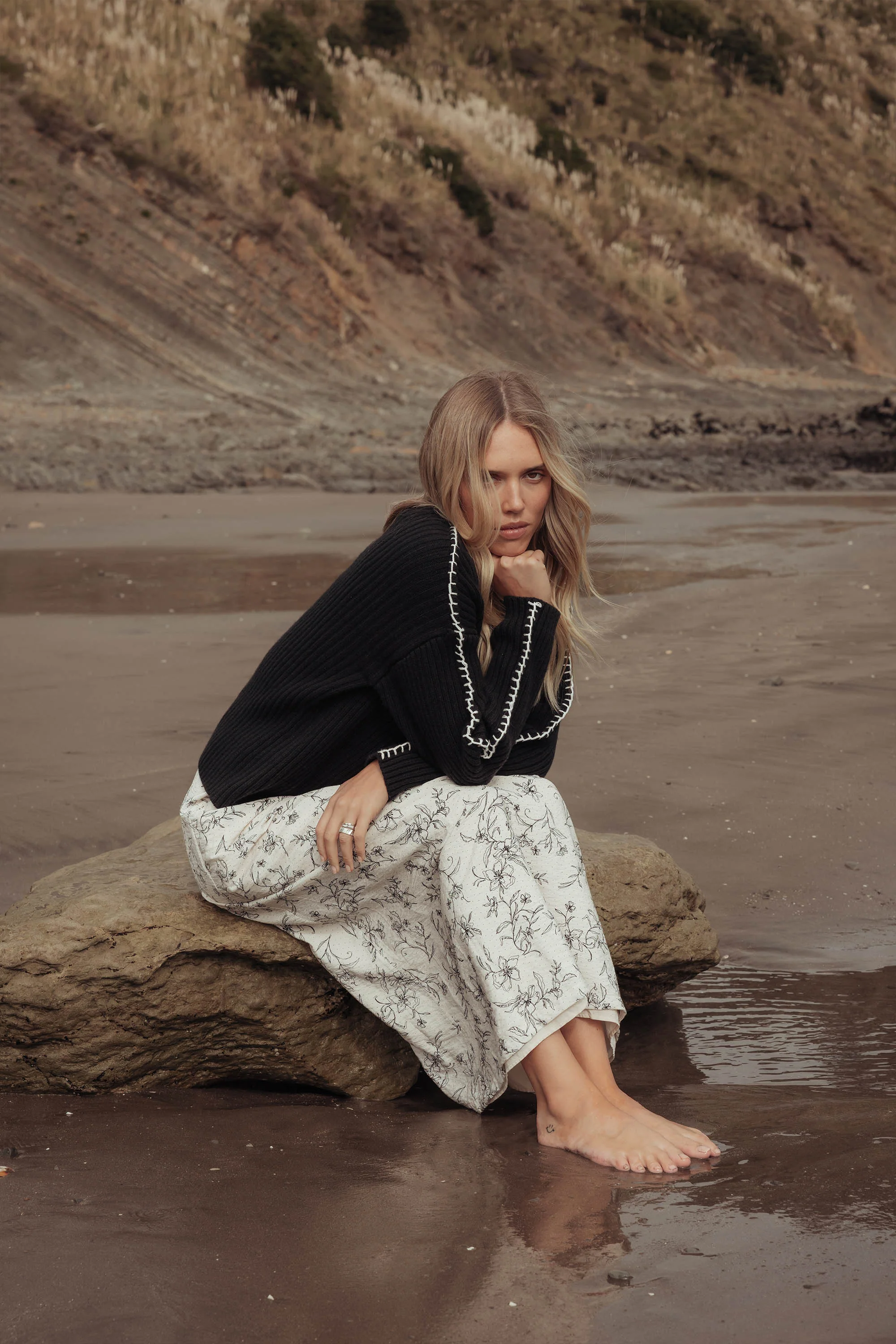Monica Funnel Neck Sweater - Image 2