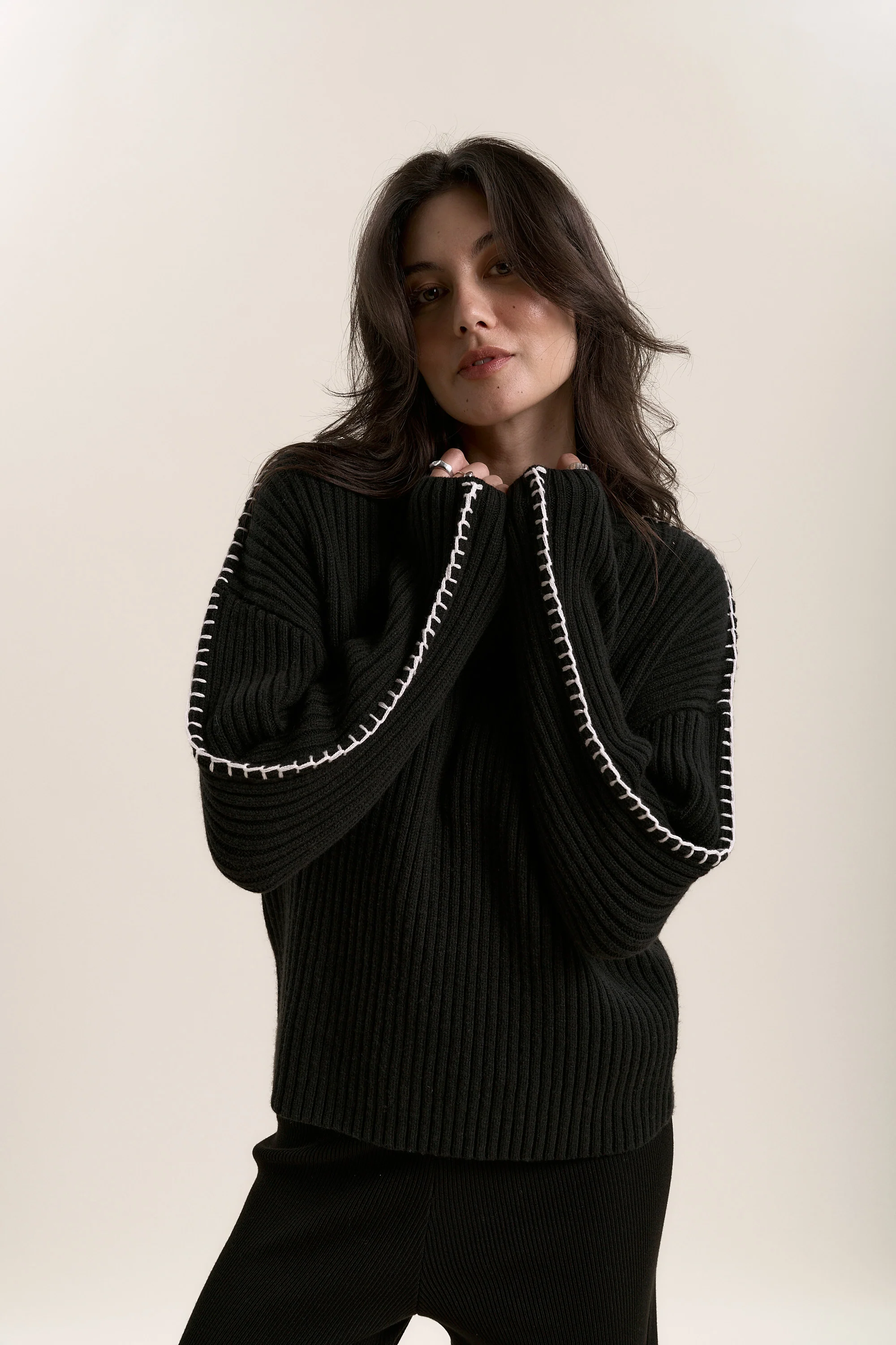 Monica Funnel Neck Sweater - Image 3