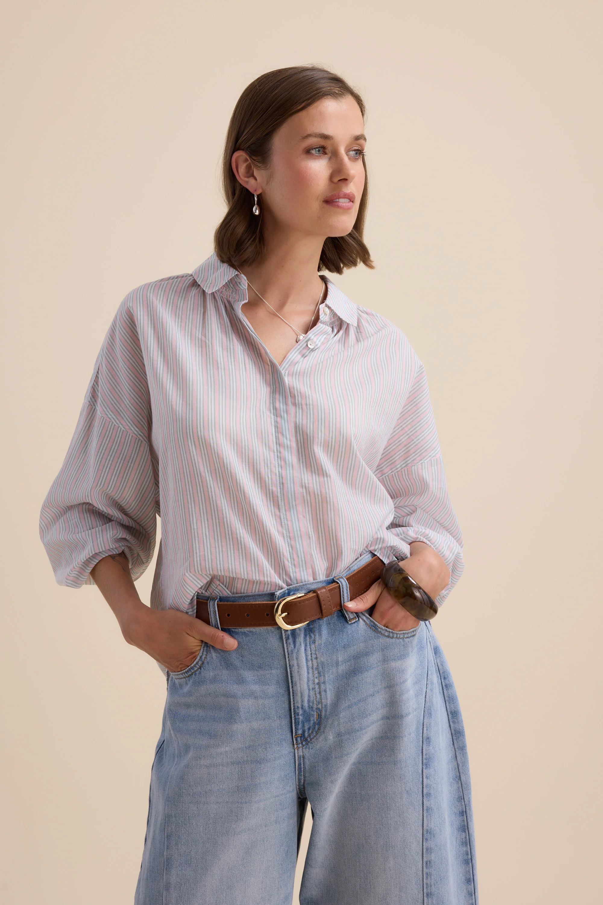 Nadia Gather Detail Shirt - Image 2