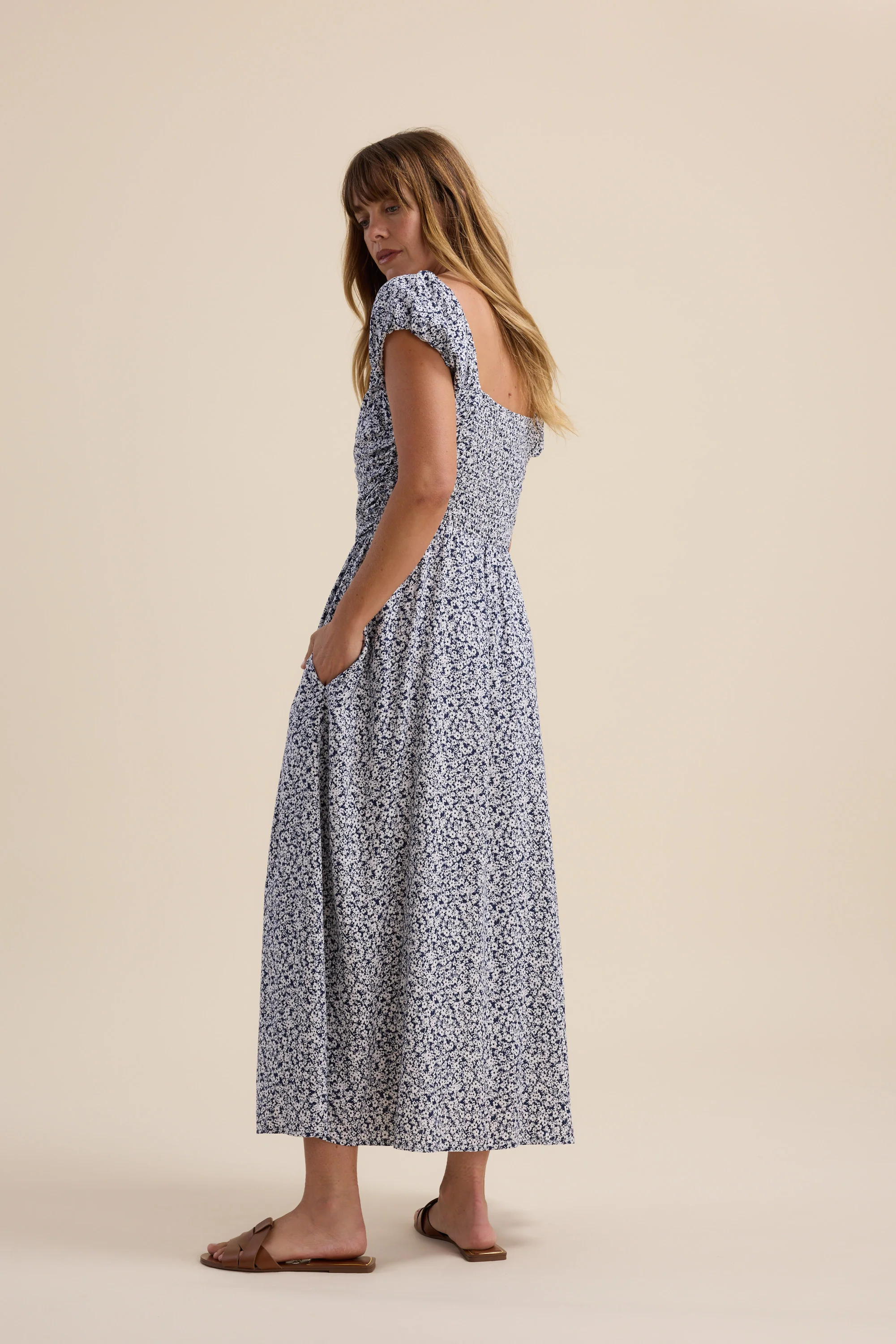 Natalia Cap Sleeve Dress - Image 6